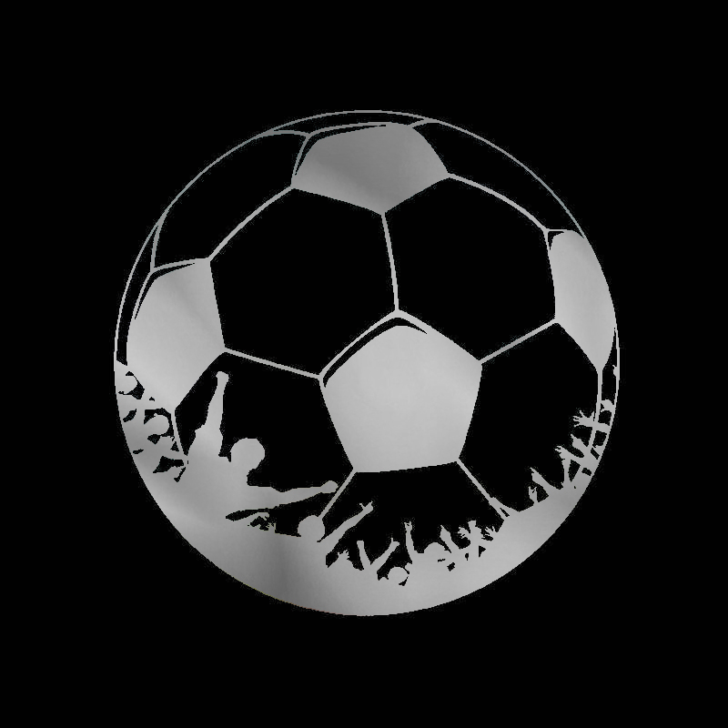 Fußball Muster PVC Aufkleber auf Auto Sonnencreme und Wasserdichte Aufkleber Abdeckung Kratzer Custom Car Dekoration Motorrad Aufkleber – Detail 5