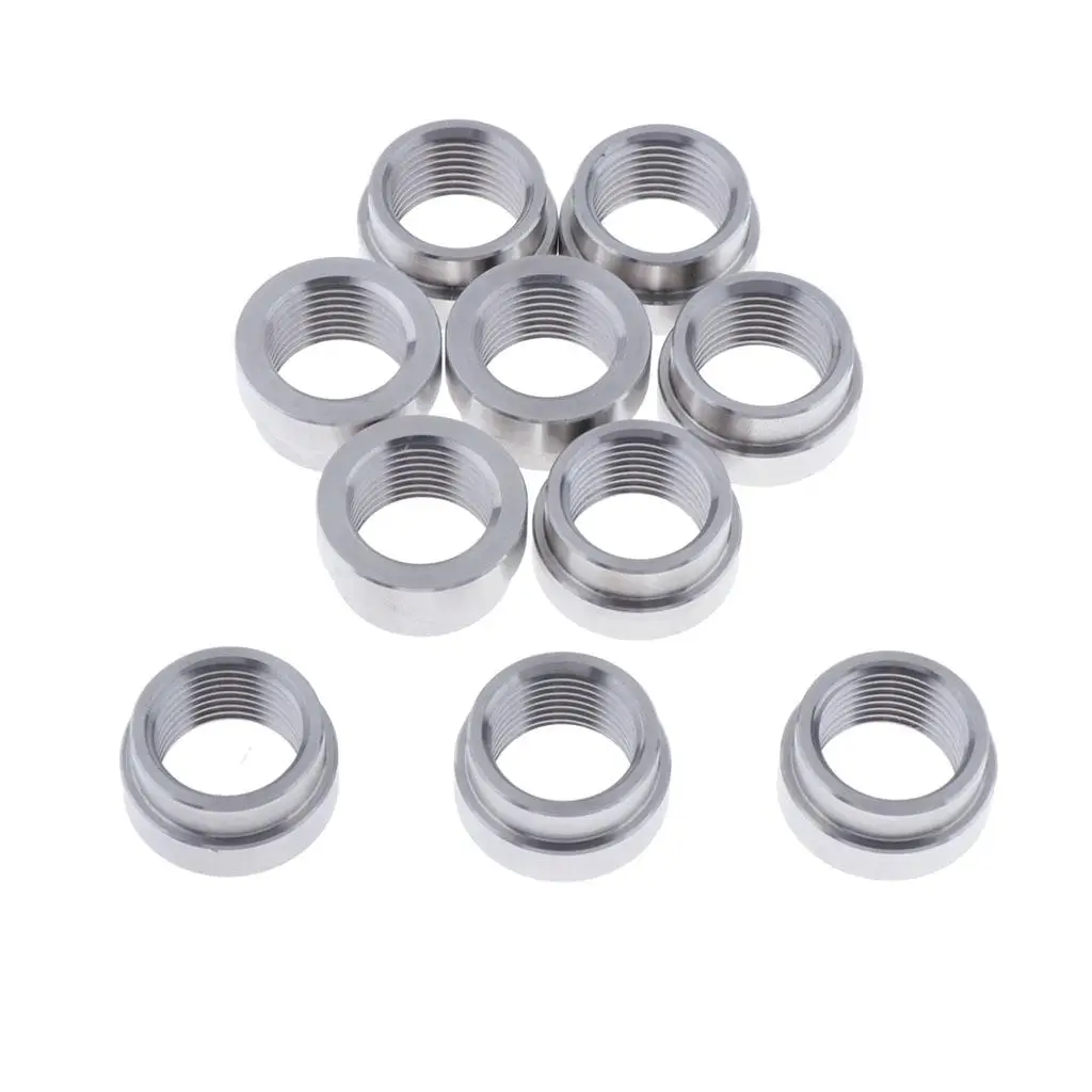 Sensor 10pcs/set Weld on Stepped Nut Bung Extension Kits M18x1.5