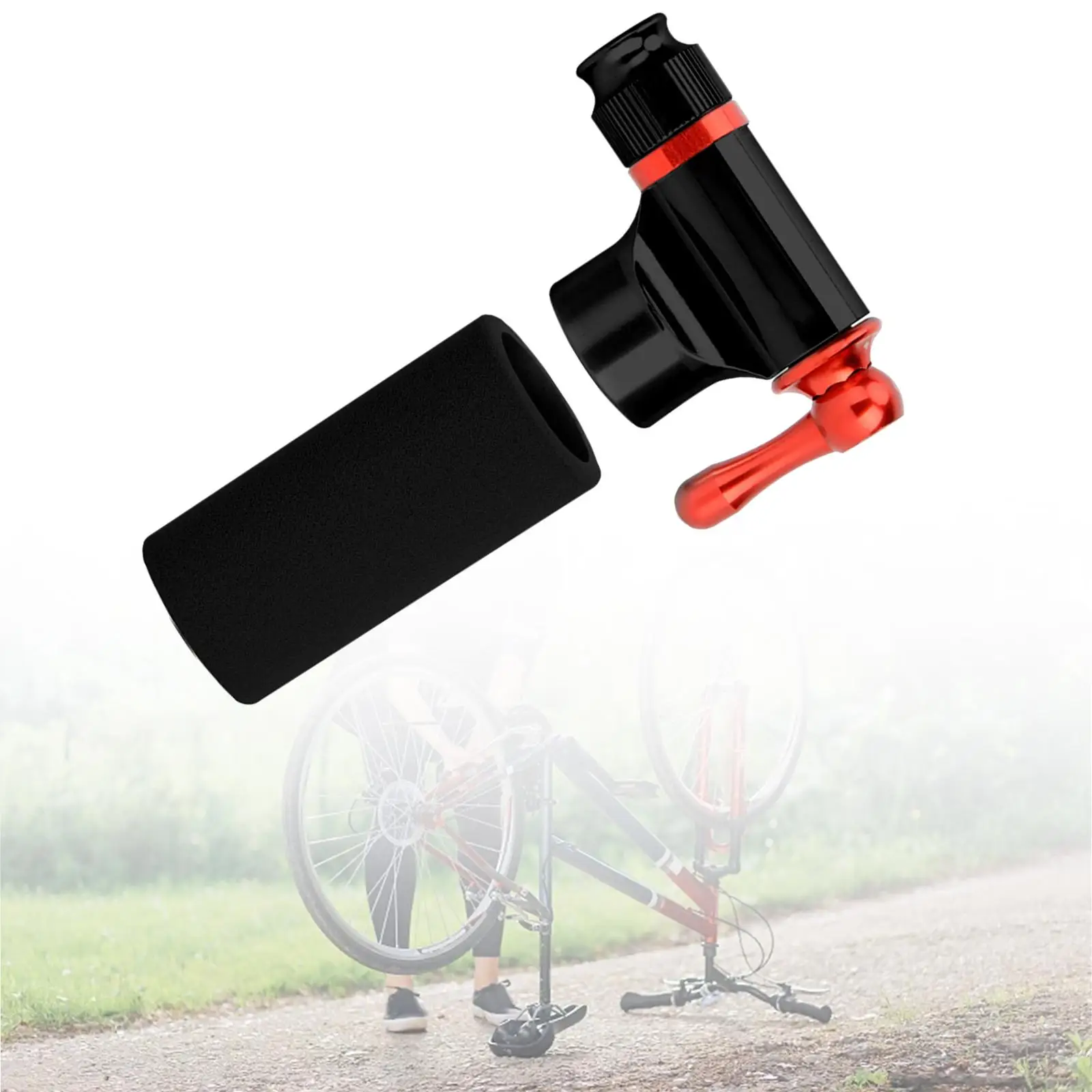 CO2 Bike Tire Inflator Portable Portable Inflator Connector for Ball Sports