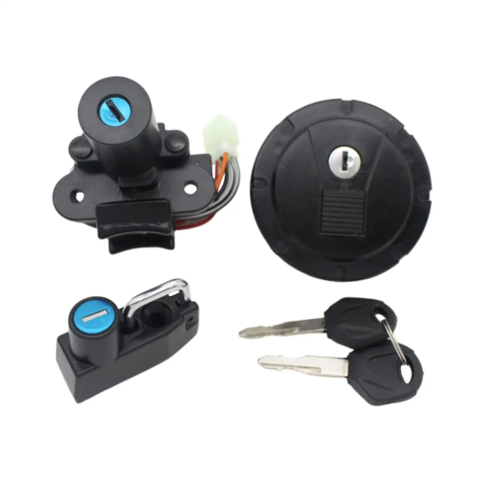 Fuel Gas Cap Tank Lock Set Replace Accessories Sturdy for Klr250 Klr650 Motorbike Spare Parts Easily Install Professional