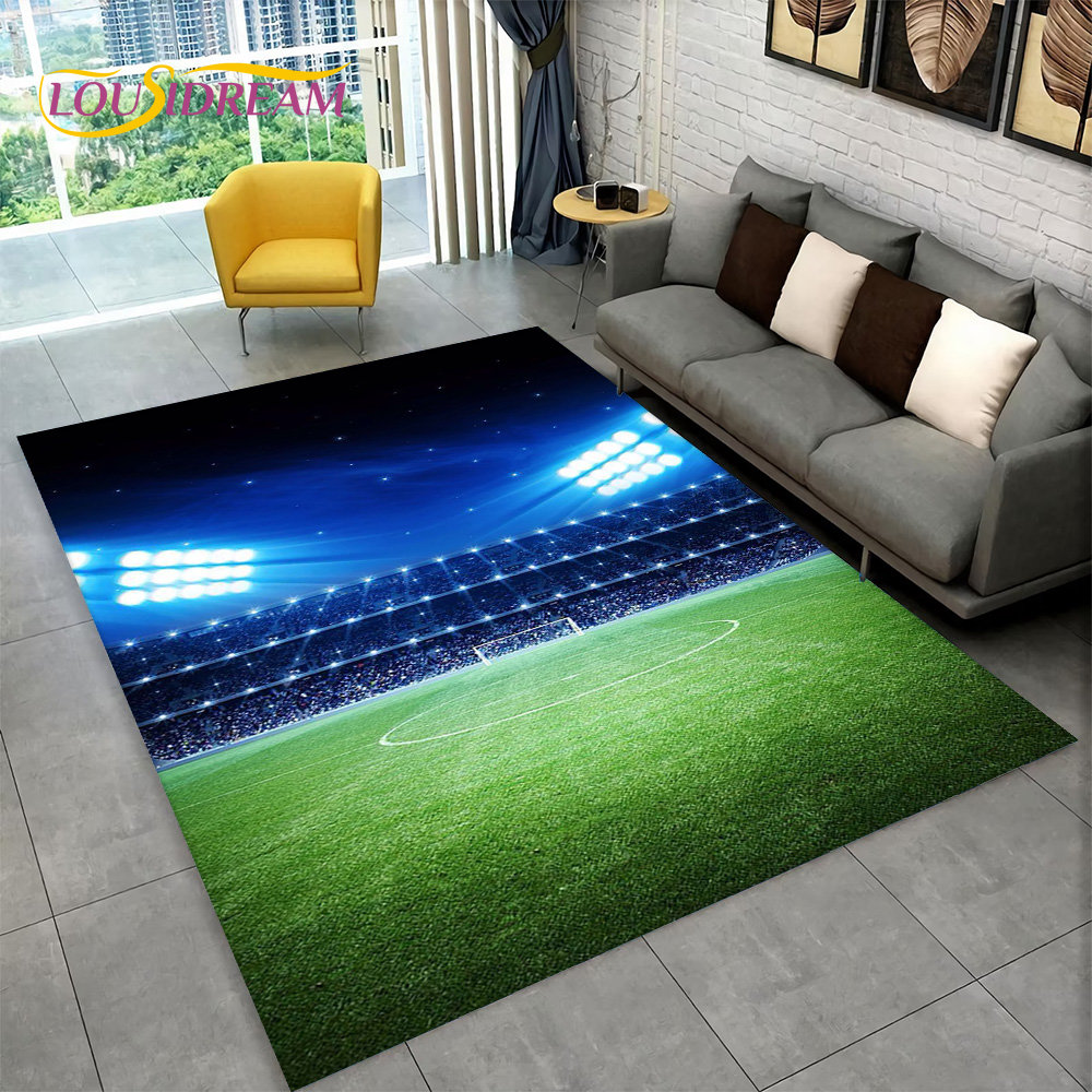 tapis de terrain de football bande pour chambre décor de paillasson de salle de tapis de sol antidérapant pour enfants