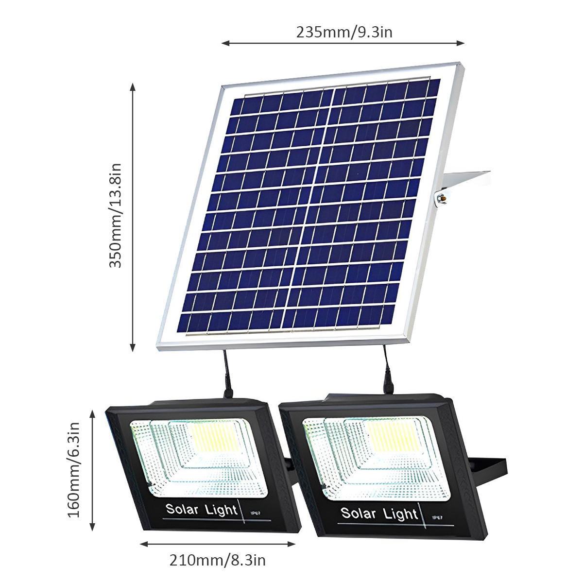 remoto ao ar livre rachado painel solar