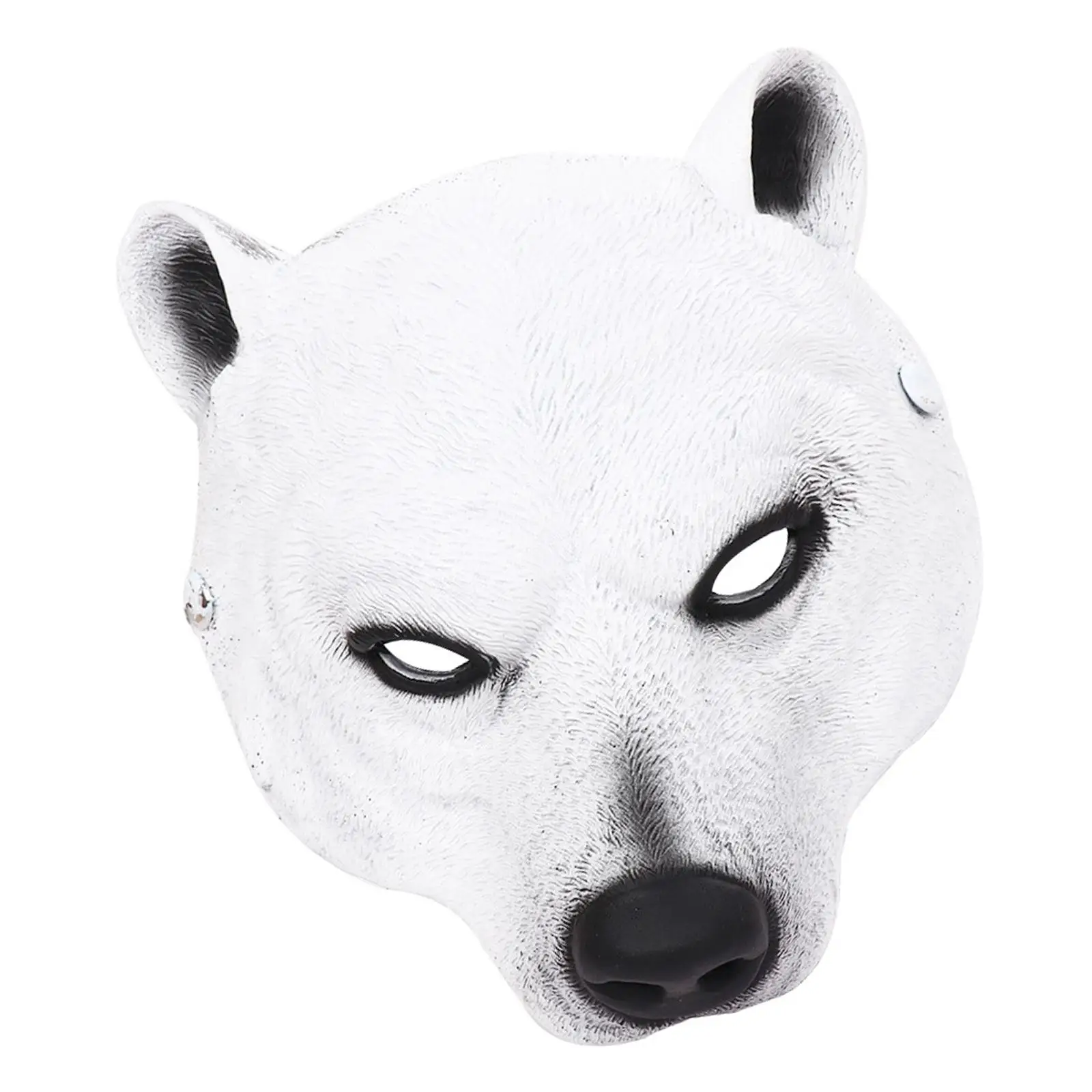 3D Halloween Bear Mask Lightweight Realistic Facial Cover Novelty Half Face Mask for Festival Costume Masquerade Party Props