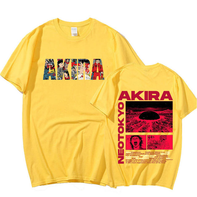 Japanese Anime Neo Tokyo Akira T Shirt Movie Science Fiction Manga Shotaro  Kaneda Men Short Sleeve T Shirts 100% Cotton T-shirt - T-shirts - AliExpress