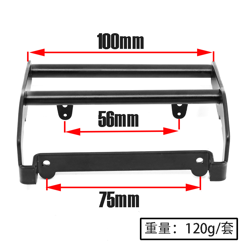 Edelstahl Anti Kollision Front Stoßstange Mit IPF Wort LED Scheinwerfer Für Traxxas TRX-4 Ford Bronco 1/10 RC Crawler Teile W23 – Detail 1
