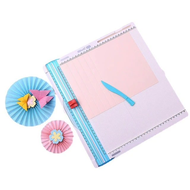 Multi-Purpose Paper Trimmer Scoring Board 14'' x13'' Foldable Craft Paper  Cutter Pad for Ideal for DIY Paper Craft Proje Scoring Board and Trimmer  for