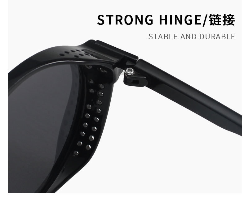 Tagion runde polarisierte Sonnenbrille Steampunk Männer Frauen Brillen Marke Designer Fahr brille Oculos de Sol Shades UV400 5109 – Detail 7
