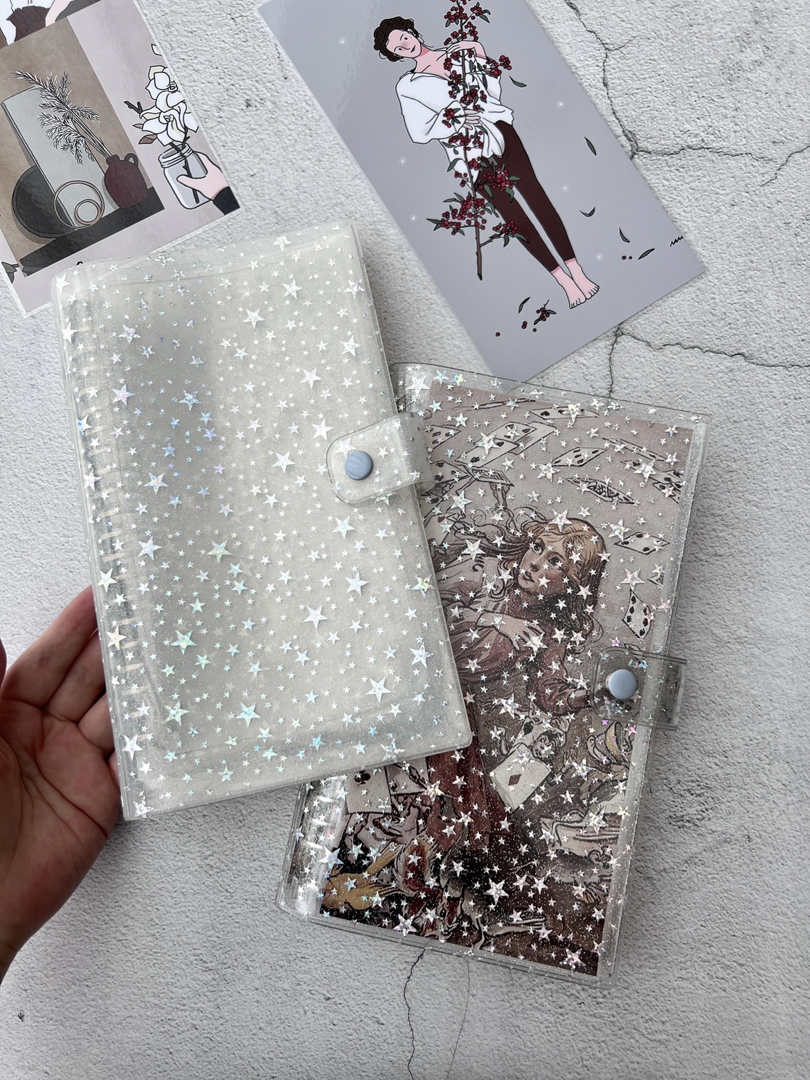 PVC transparente, A5 Slim Notebook, Agenda Organizer,