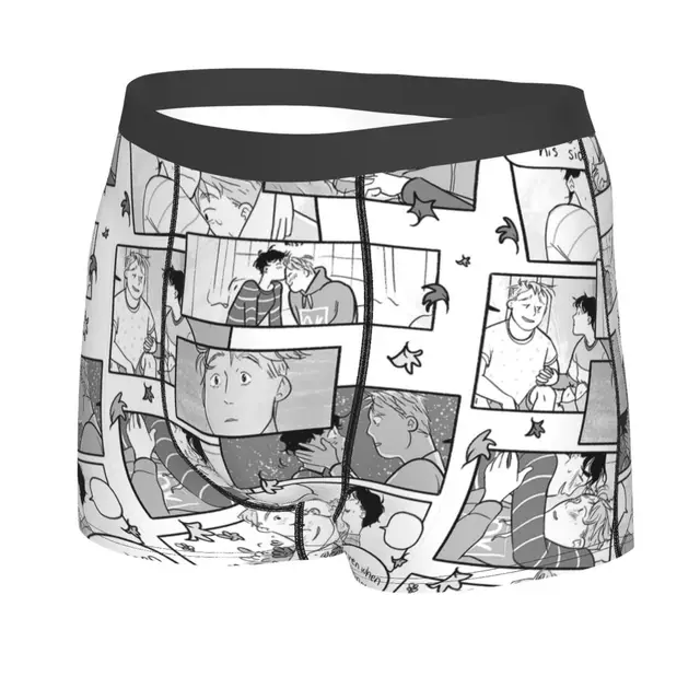 Men's Boxer Briefs Shorts Panties Heartstopper Lgbt Manga Soft Underwear  Romance Nick Charlie Yaoi Homme S-XXL Underpants - AliExpress