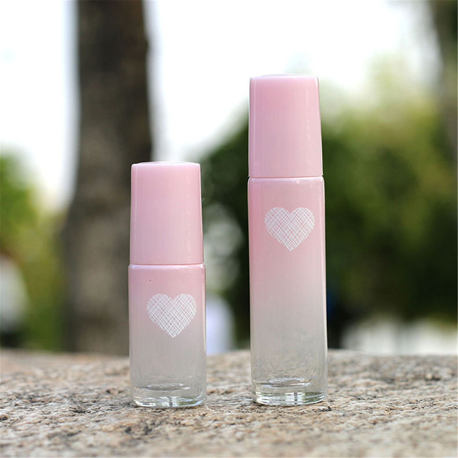 Best of 5 / 10ml Gradient Pink Roller Bottles With Roller Balls Thick Glass Roll On Bottles Perfume Bottles For Essential Oil Cosmetic Reviews & Tips - Image 2