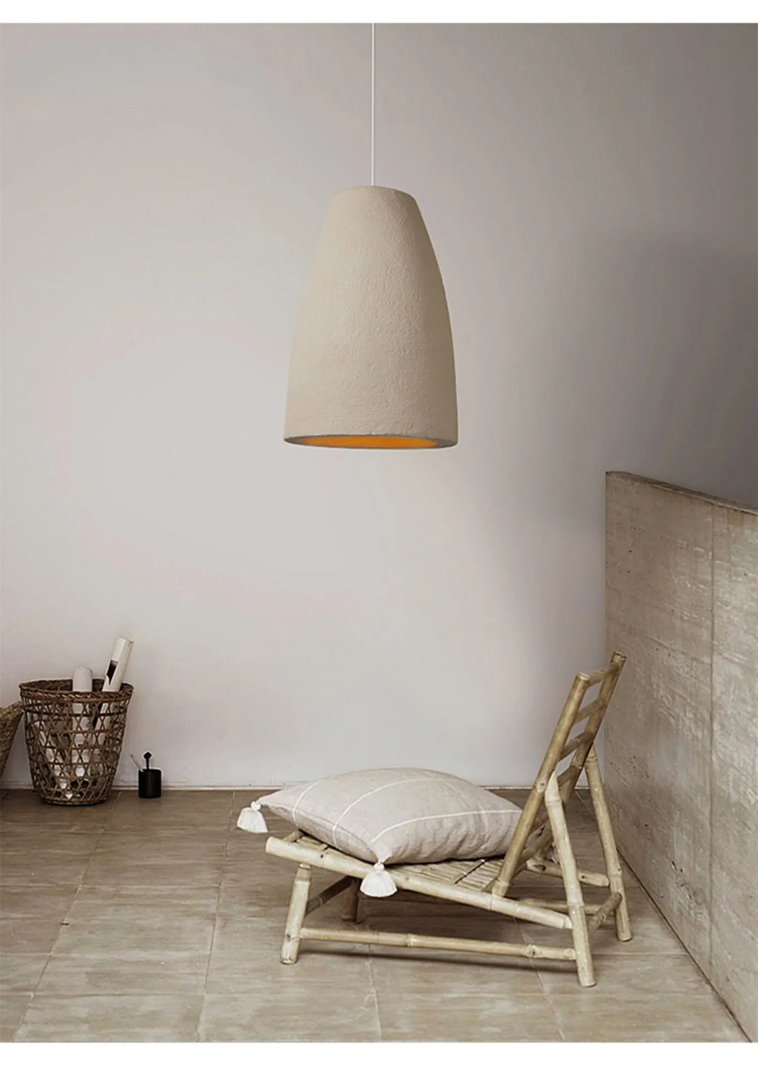 Resina Pendurado Luz, Designer Bedroom Bedside Lamp, Living Room Farmhouse Light