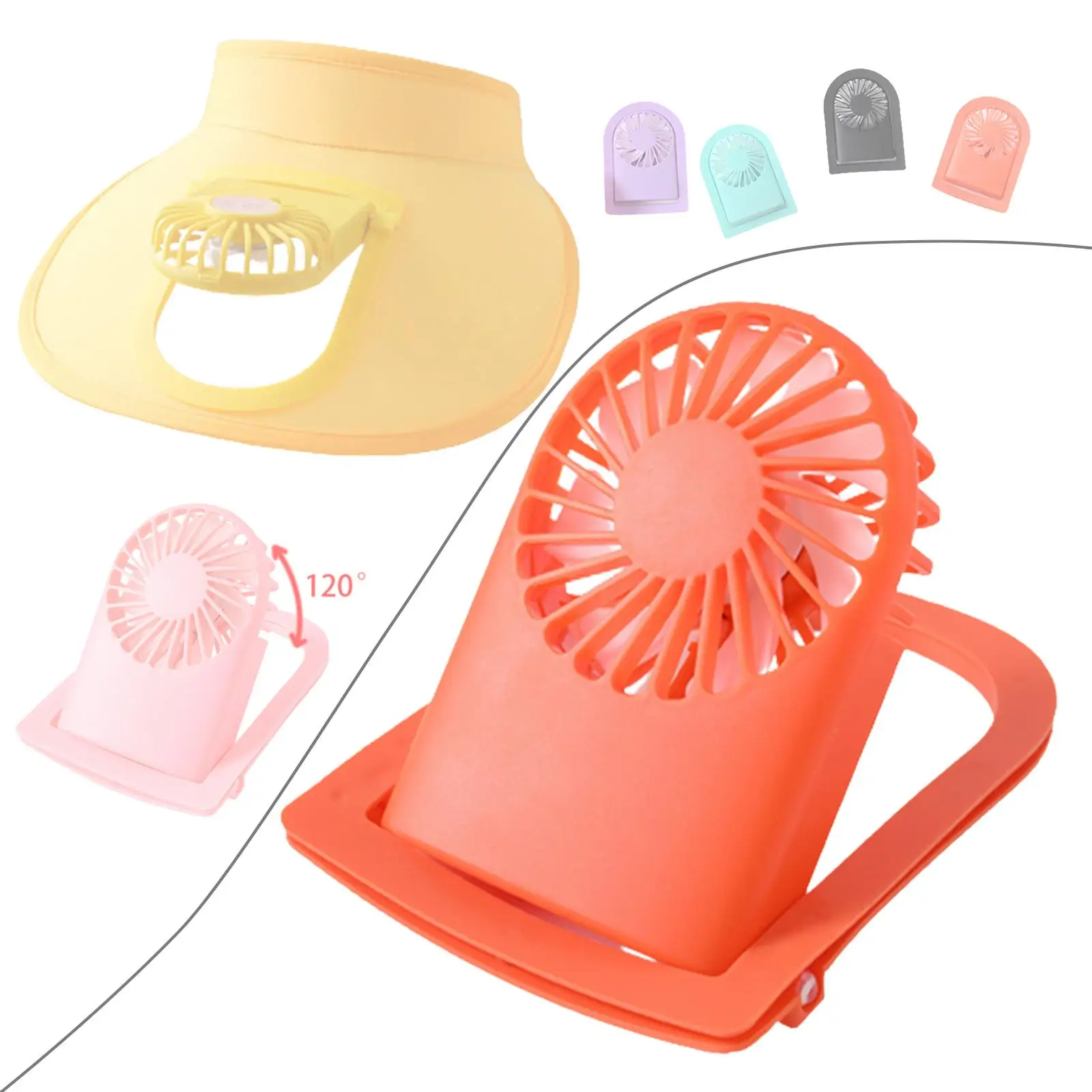 Portable Small Fan Adjustable Personal Fan for Kitchen Indoor Outdoor Summer
