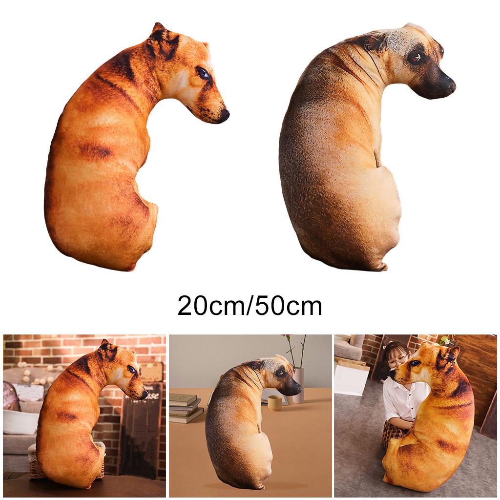 Simulation Dog Pillow Plush Doll Toy Hugging Pillow Throw Pillow Doll Toys for Teens Kids
