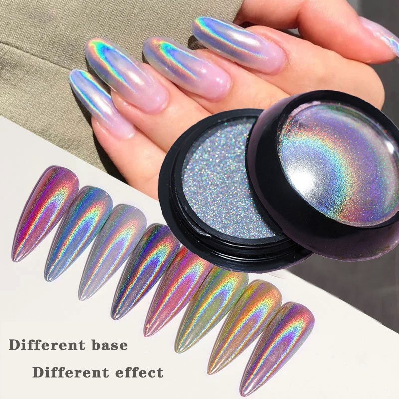 Best of 6 Colors Chrome Laser Nail Powder Holographic Mirror Glitter Pigment Silver / Gold Rub Dust Nail Gel Polish Supplies Chrome Powder Reviews & Tips