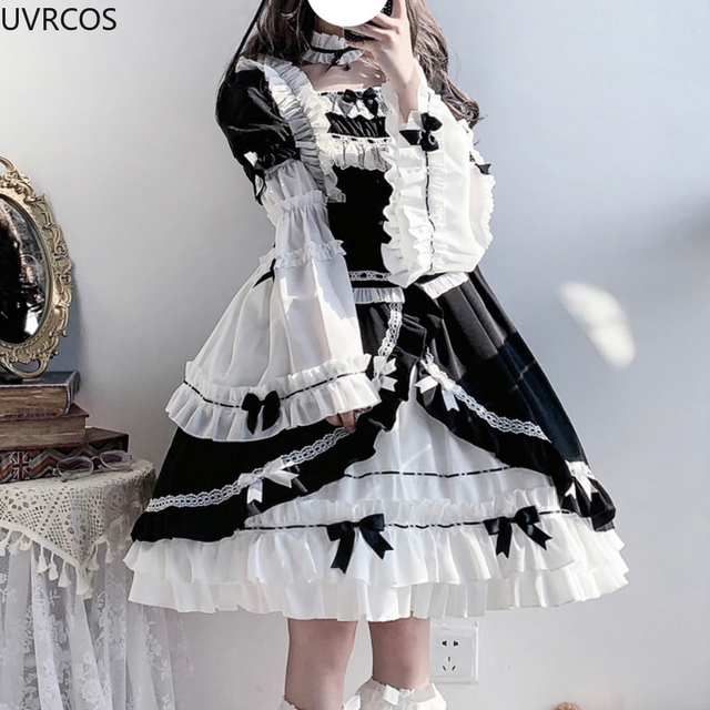 Long Maid Dress Sweet Lolita Dress For Women - Victorian Style Cosplay ...