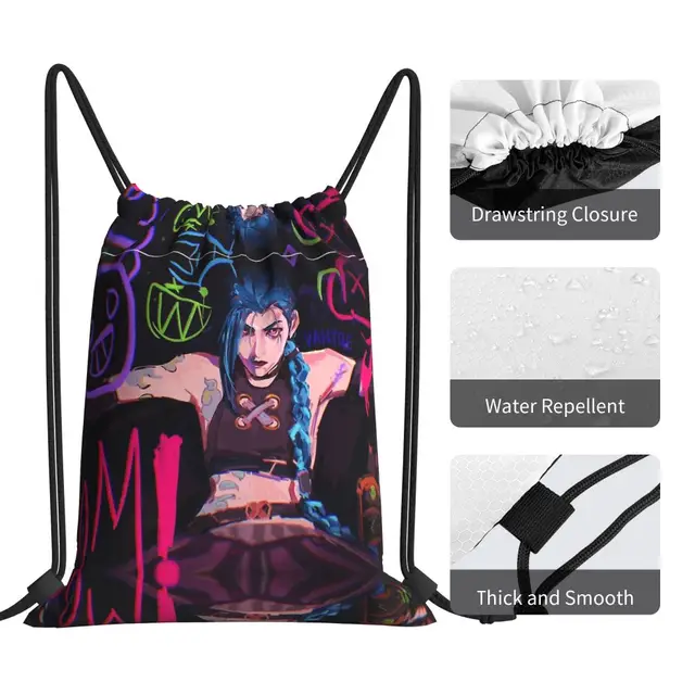 League of Legends Arcane Jinx Doodle Shoulder Crossbody Bag