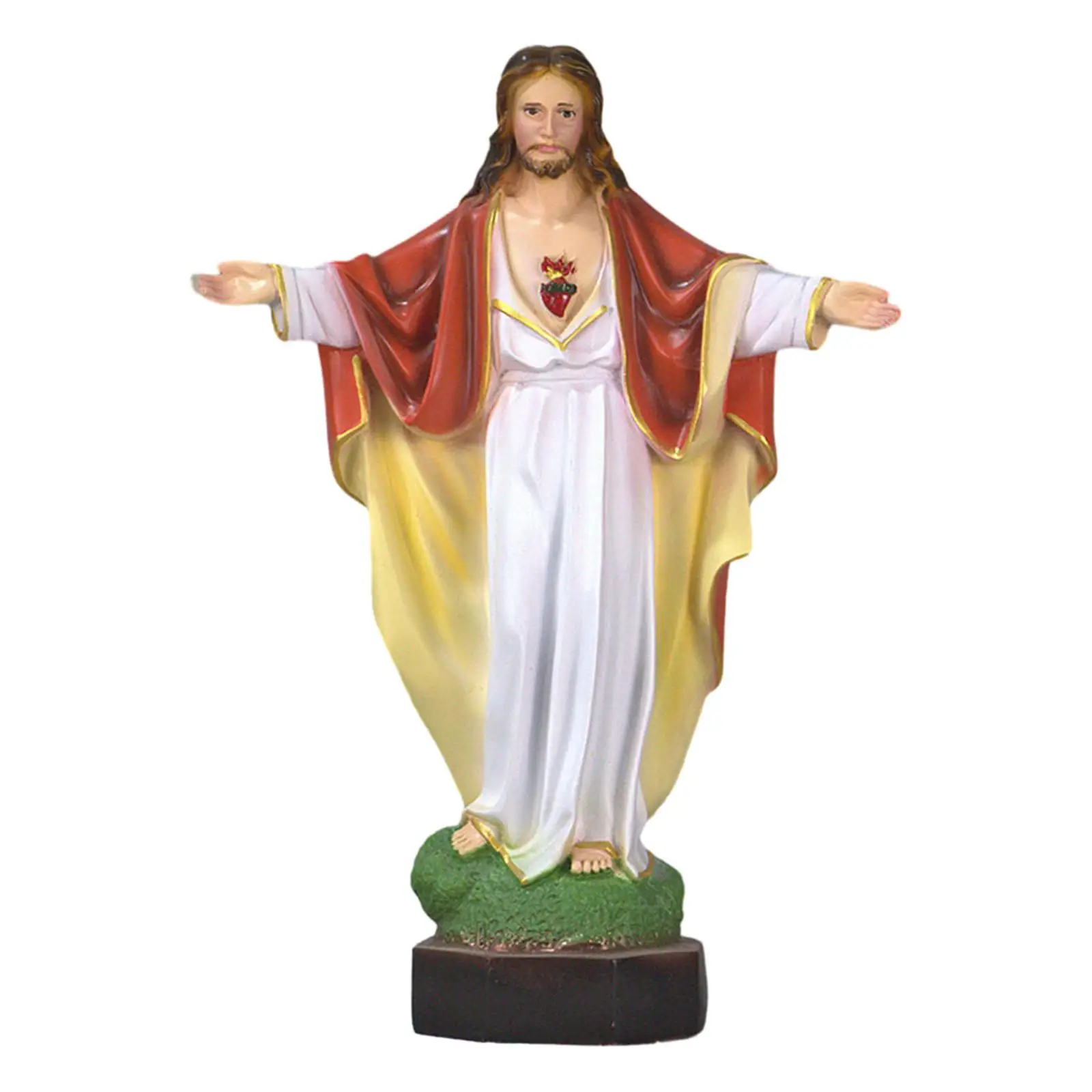 Holy Jesus Figures Decorative Catholic Statue for Home Office Church Cabinet