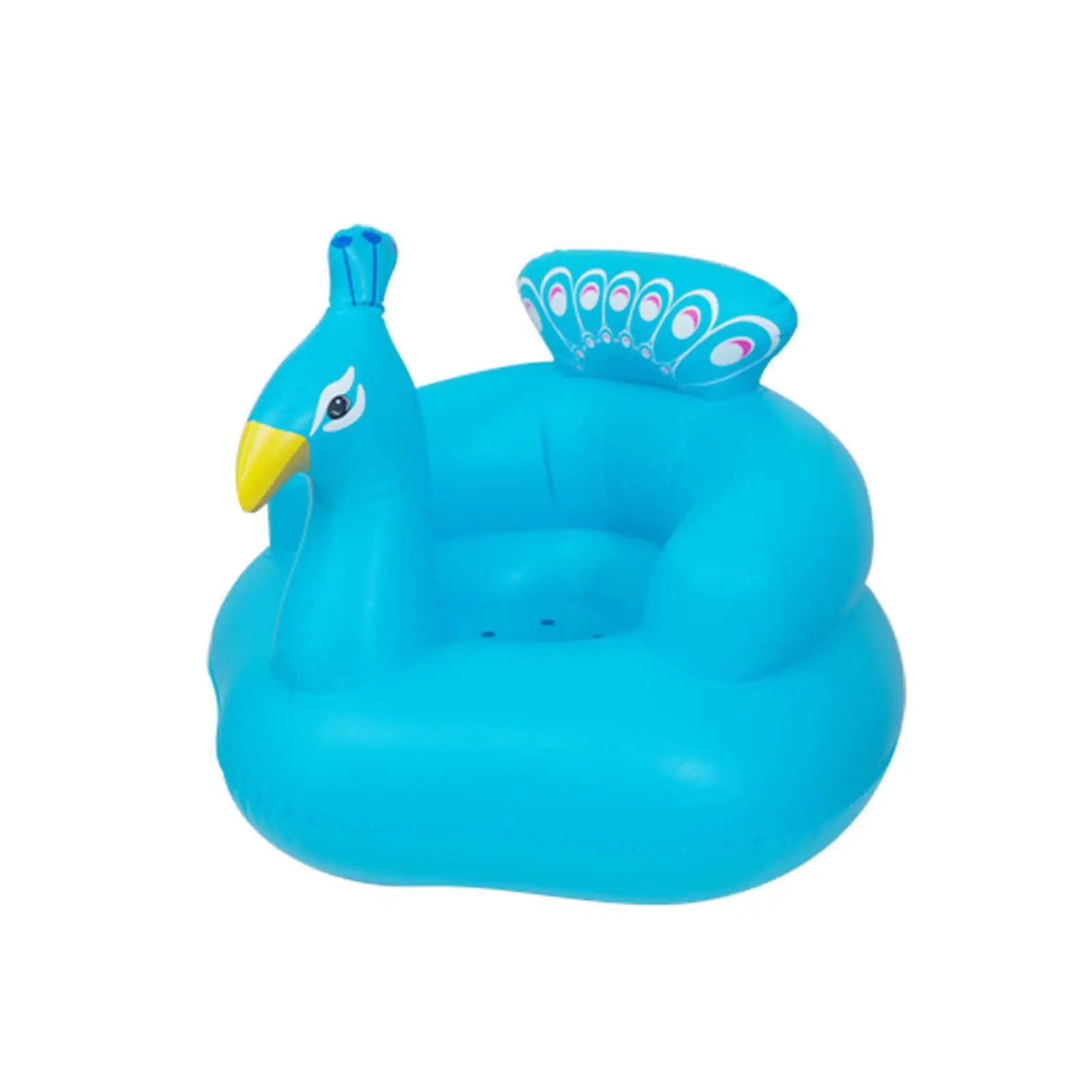 Baby Inflatable Seat Infant Back Support Sofa Floor Seat Playing Game Toy Inflatable Baby Seat for Sitting up Baby Shower Chair