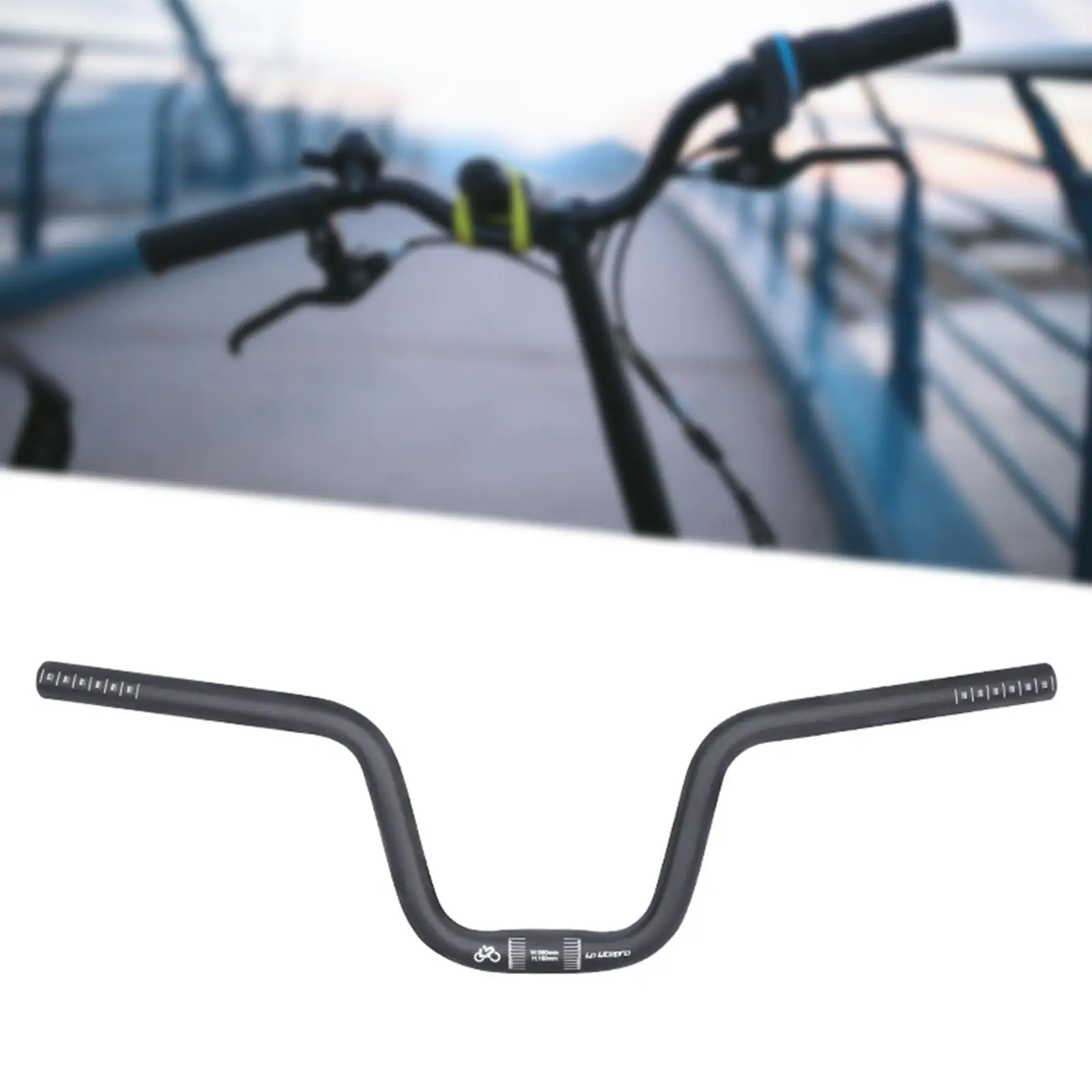 Riser Handlebar for Folding Bike Ultralight Alloy Swallow Handle Replacement