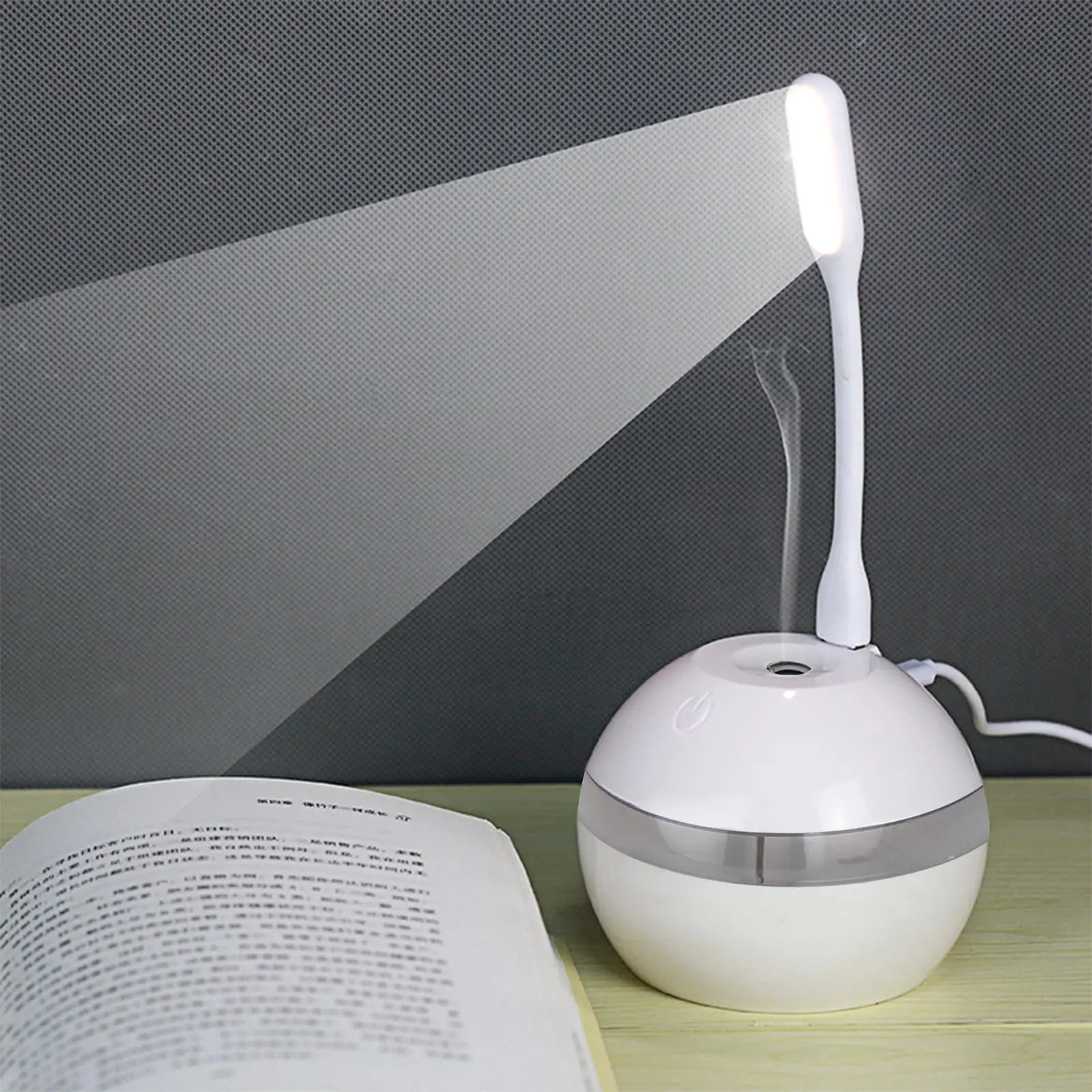 Household Humidifier Mini Night Light with  Globular Creative Tabletop Portable Air Conditioner USB Powered for Bedroom 