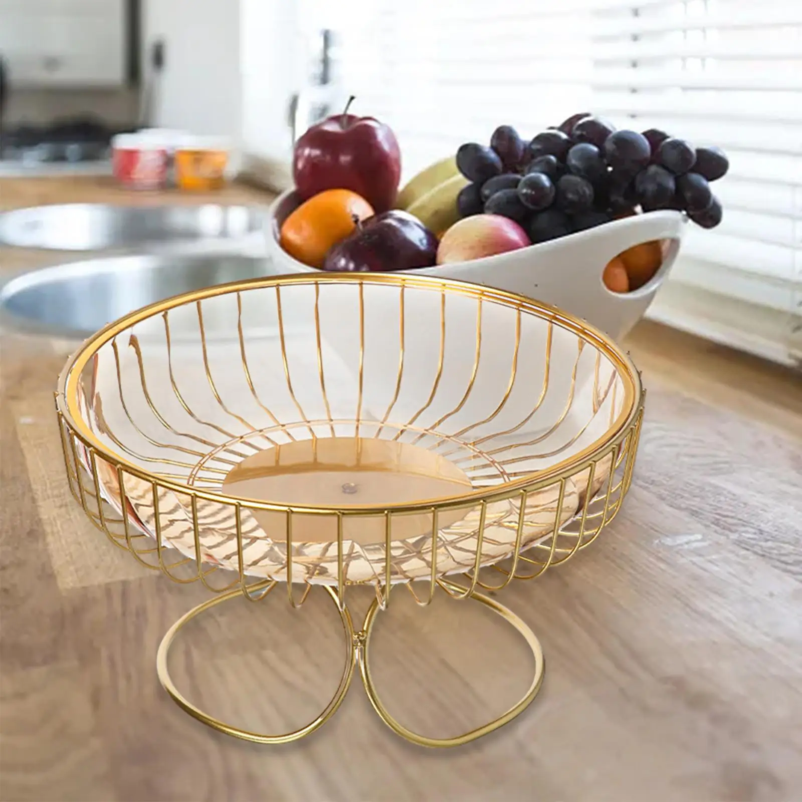 Fruit Storage Basket Table Centerpiece Fruit Bowl for Party Kitchen Birthday