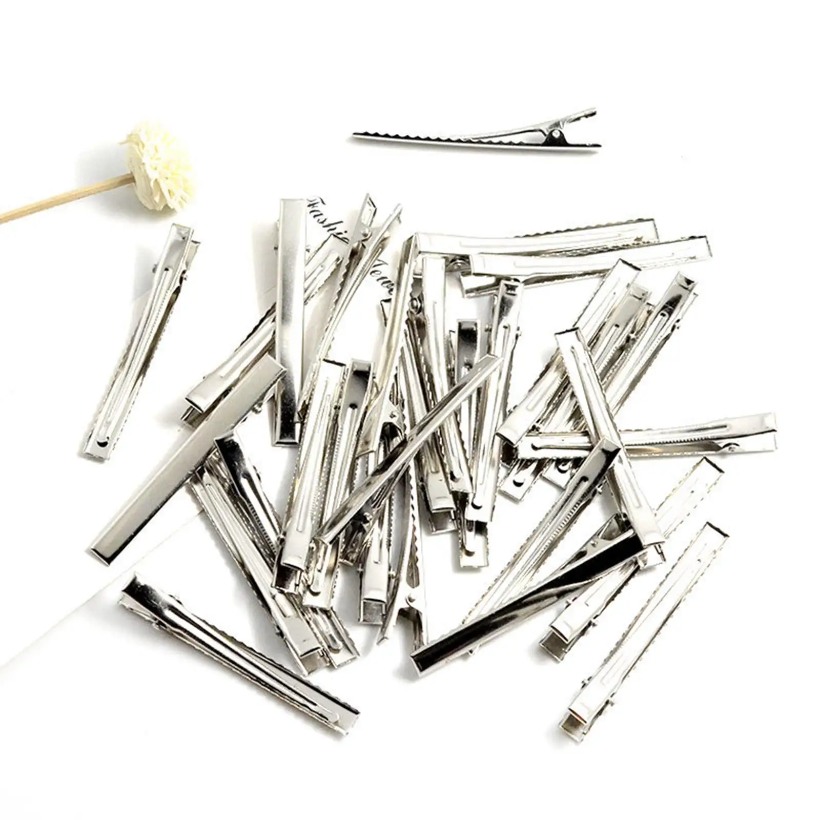 10pcs Hair Clips 75mm Single Prong Alligator Hairpin Teeth Blank Setting Accessories for Jewelry Making DIY Hair Clip