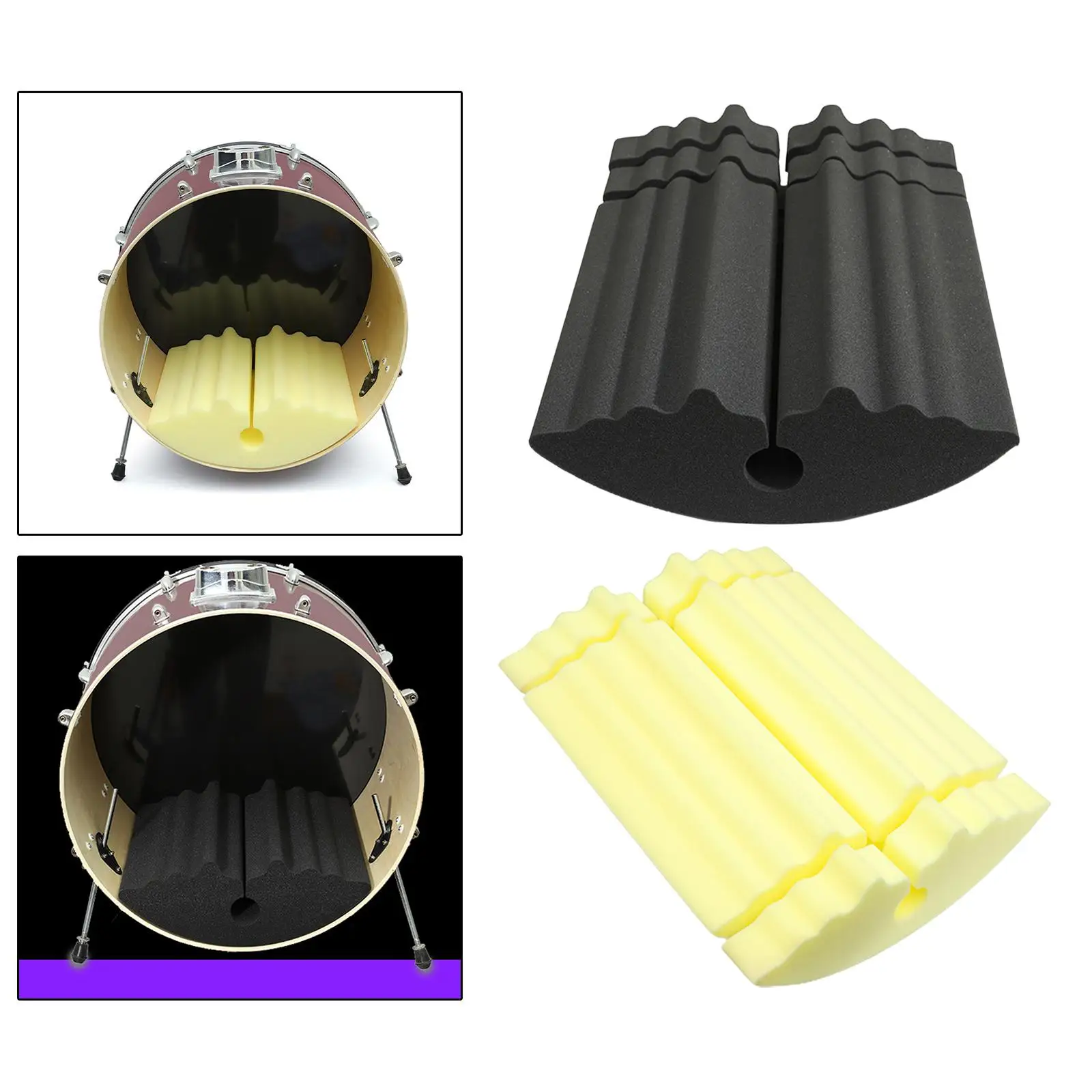Drum Pad Practicing Pad Sound Proofing Reusable Tone Control Sound Insulation Cushion Drum Drum practice pads