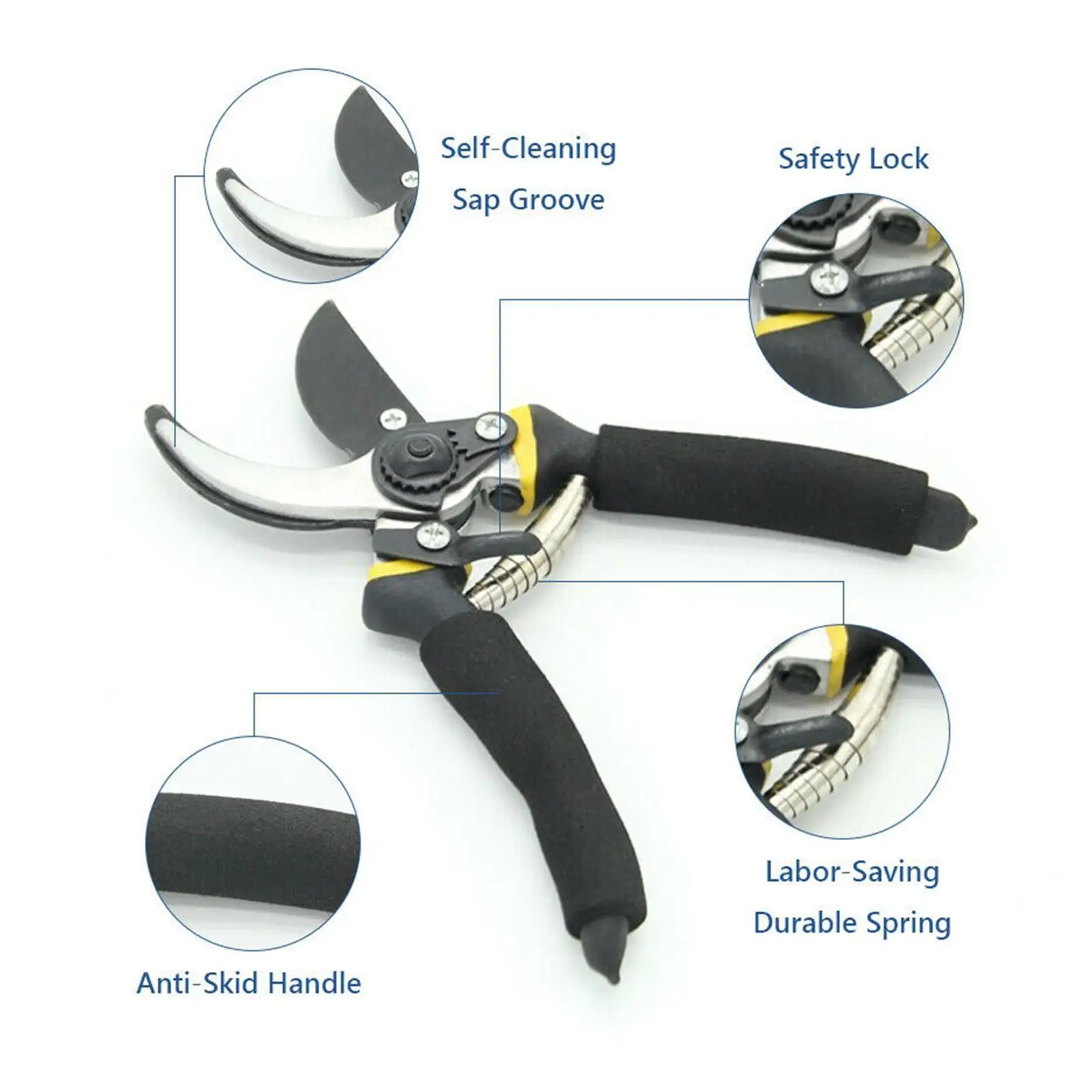 Garden Flower Pruning Shears, Tool, Gardening Clippers Scissors for Trimming Trees, Tools for Branches Plants