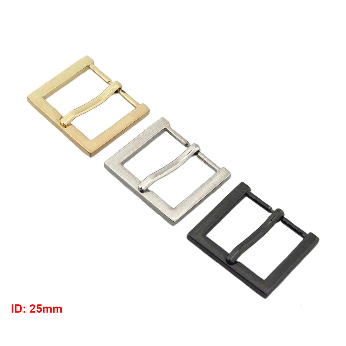 Description Picture 6 of item1 pcs Zinc Alloy Metal Belt Buckle End Bar Heel Bar Buckle Single Pin Half Buckle Bag Leather Craft Strap Garment Webbing CLOXY