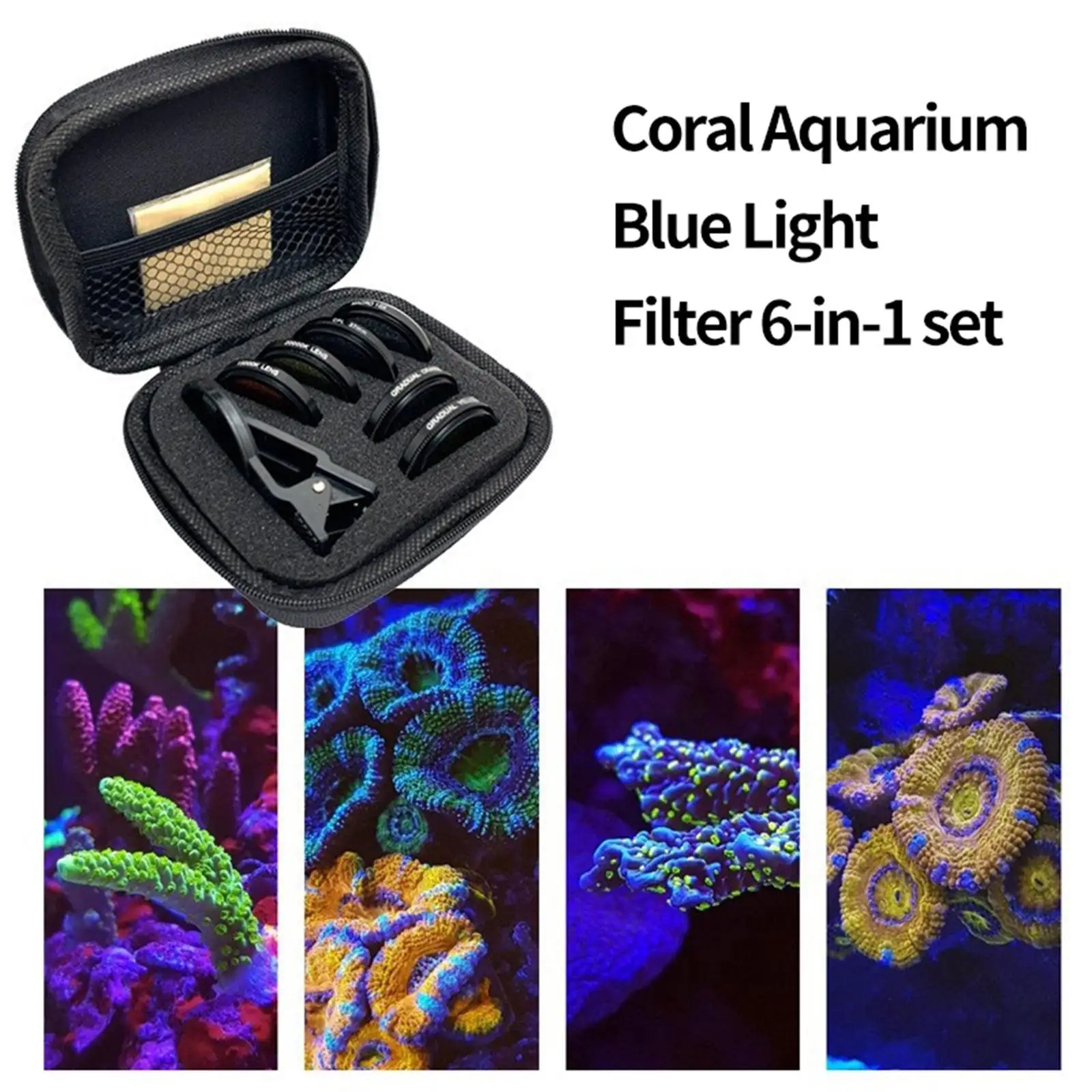 Smartphone Reef Coral Lens Filter Kits for Phone Professional Photography