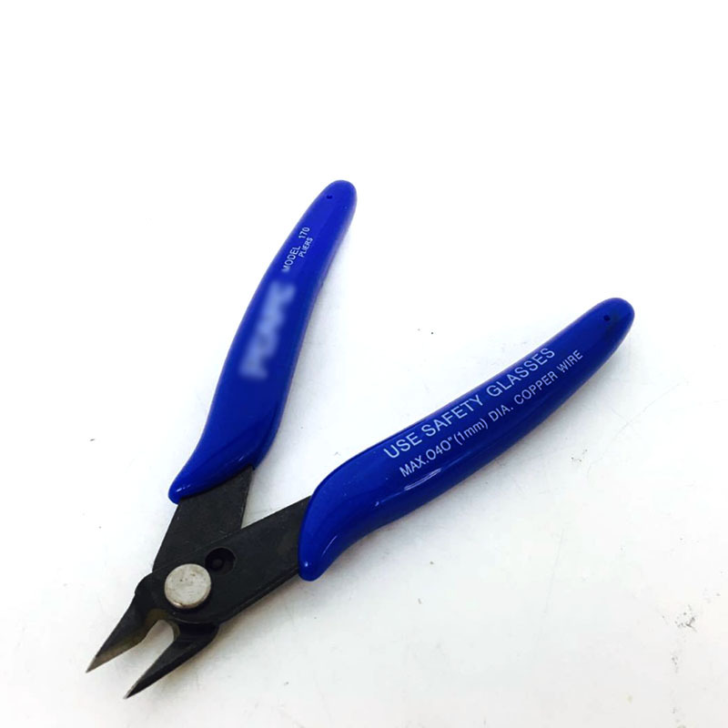 Description Picture 3 of item170 Wire Cutter DIY Trimmer Diagonal Side Cutting Cable Nippers Red Blue Pliers Hand Mini Snips Flush Nipper Trimmer Hand Tools