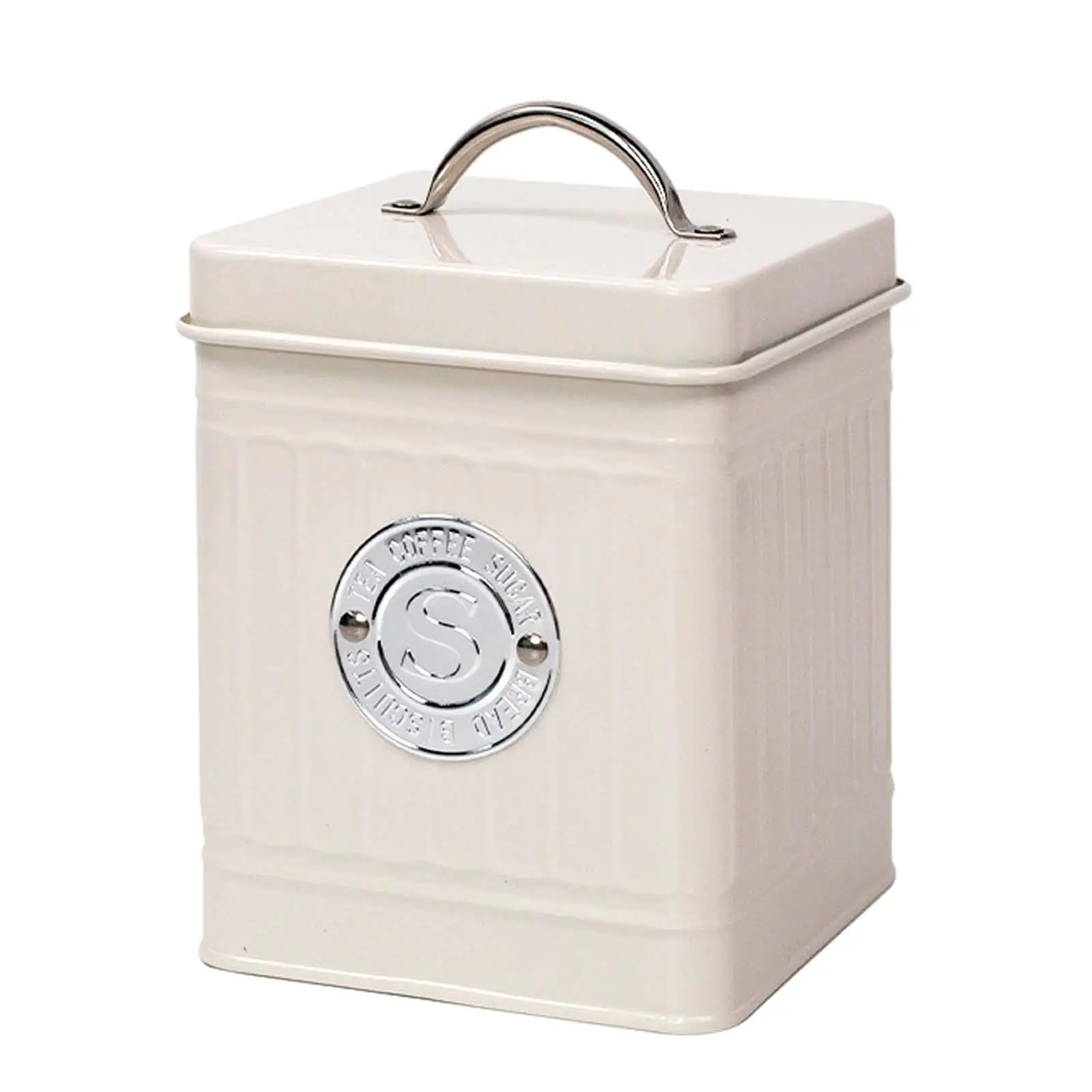Tea Tin Canister with Airtight Lids Multipurpose Sturdy for Kitchen Home