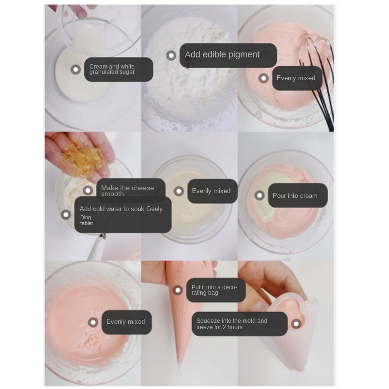 Neue Sandwich Liebe Silikon Kuchen Form DIY Weihnachten Baum Mooncake Kuchen Rolle Sandwich Schicht Kuchen Form Küche Zubehör – Detail 10