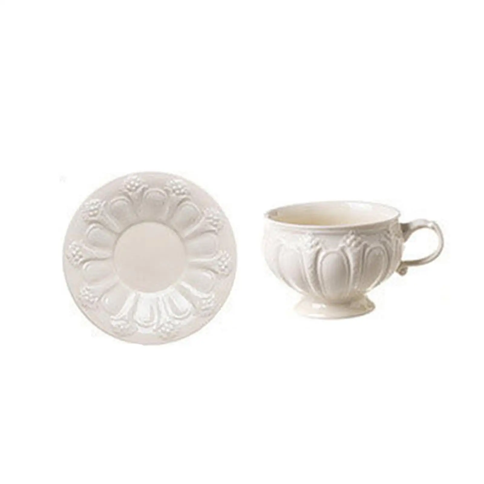 Ceramic Coffee Porcelain Tea Cups Creative Afternoon Tea Set Coffee and Saucer for Hot Chocolate Latte