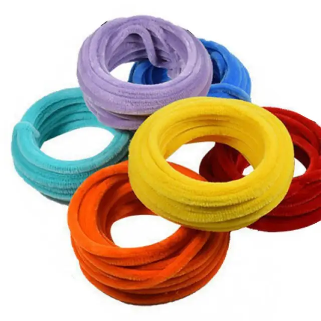 1 Set Pipe Cleaners Crafts Flexible Bendable Wire Colorful Chenille Stems  DIY Tulip Bouquet Making Kit Kids Girl DIY Flower Art - AliExpress