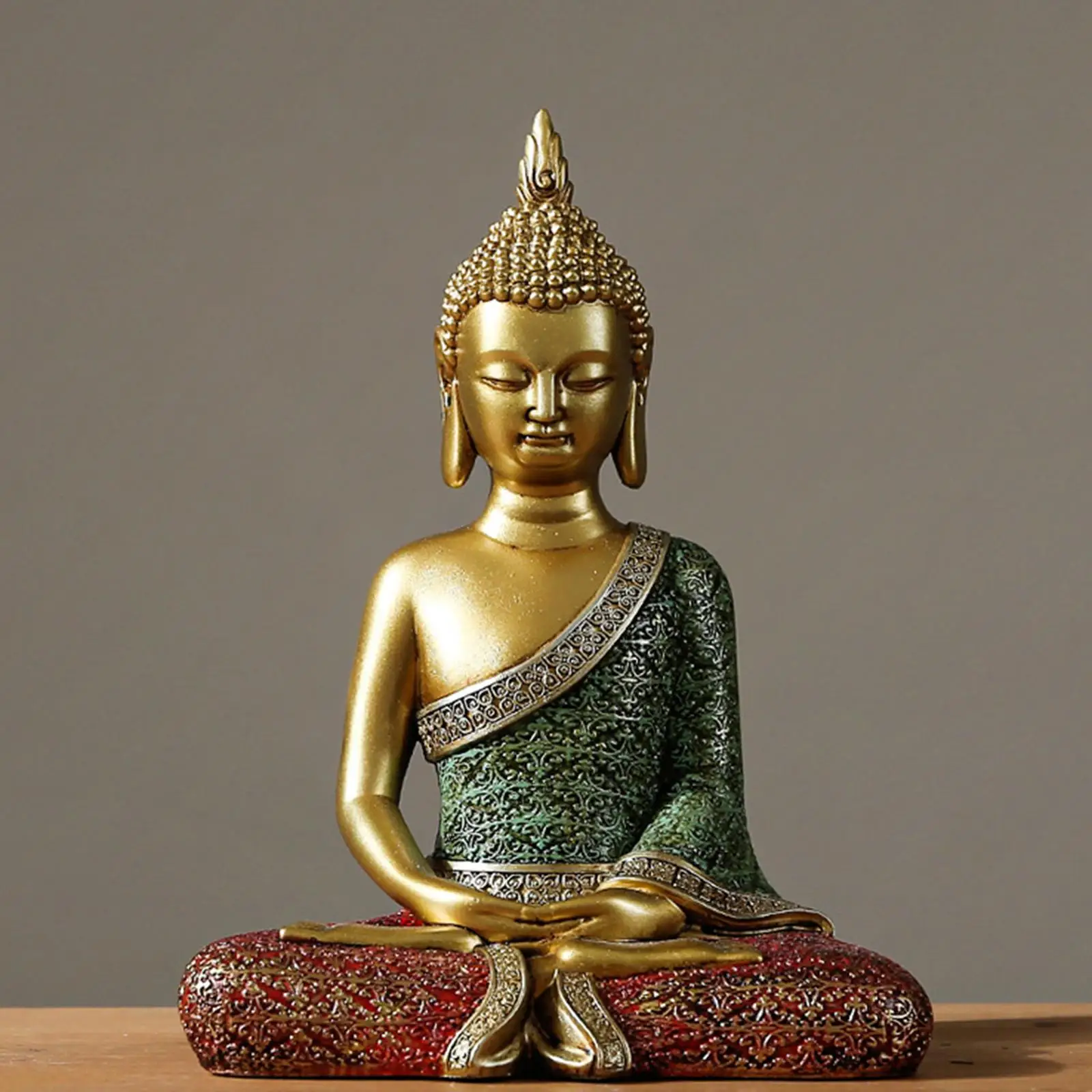 Buddha Statue Religious Sculpture Fengshui Decor for Home Office Decor Gift