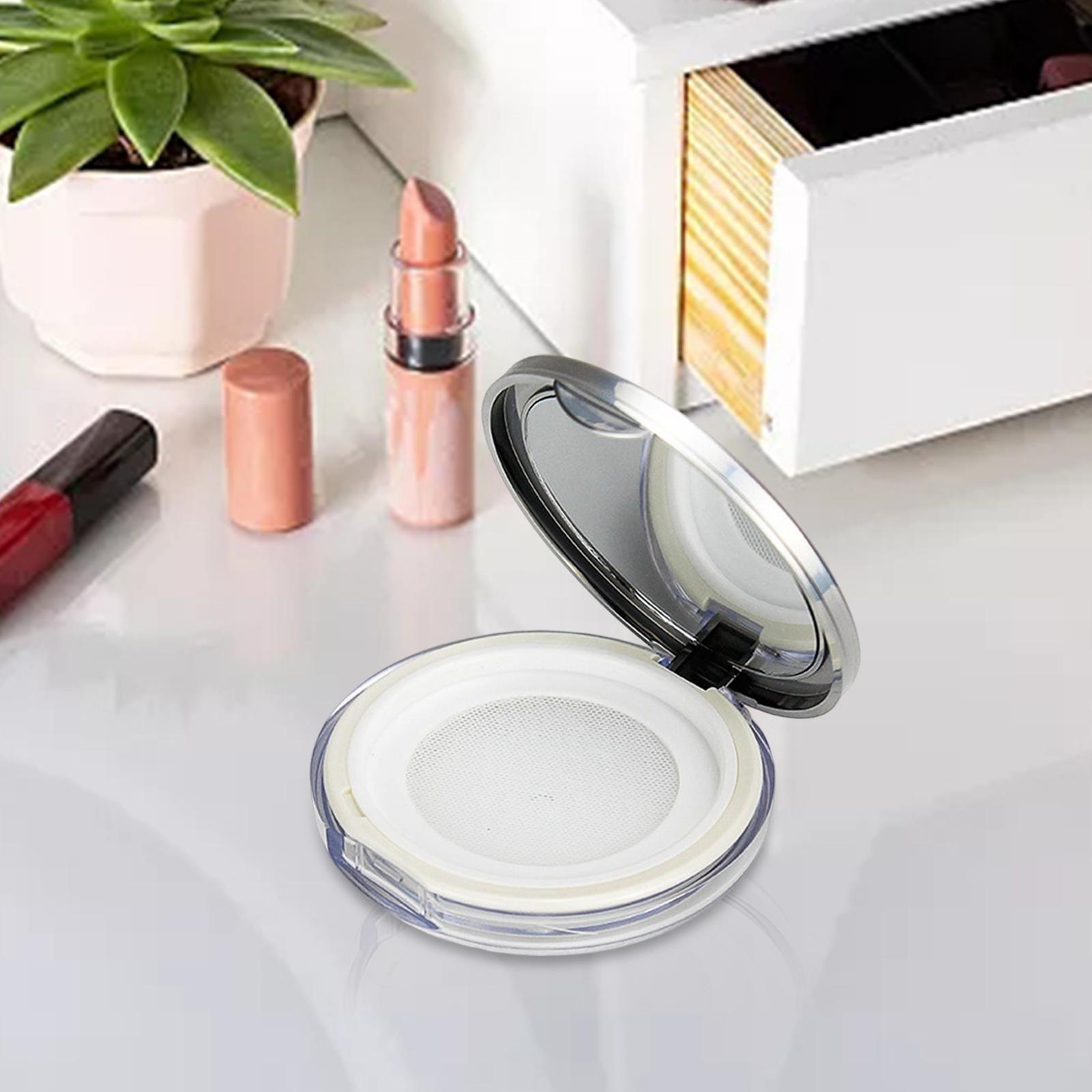  Box Empty 3G Loose  Compact Container  Case with  Puff and Mirror Dispenser Case DIY for Travel Home