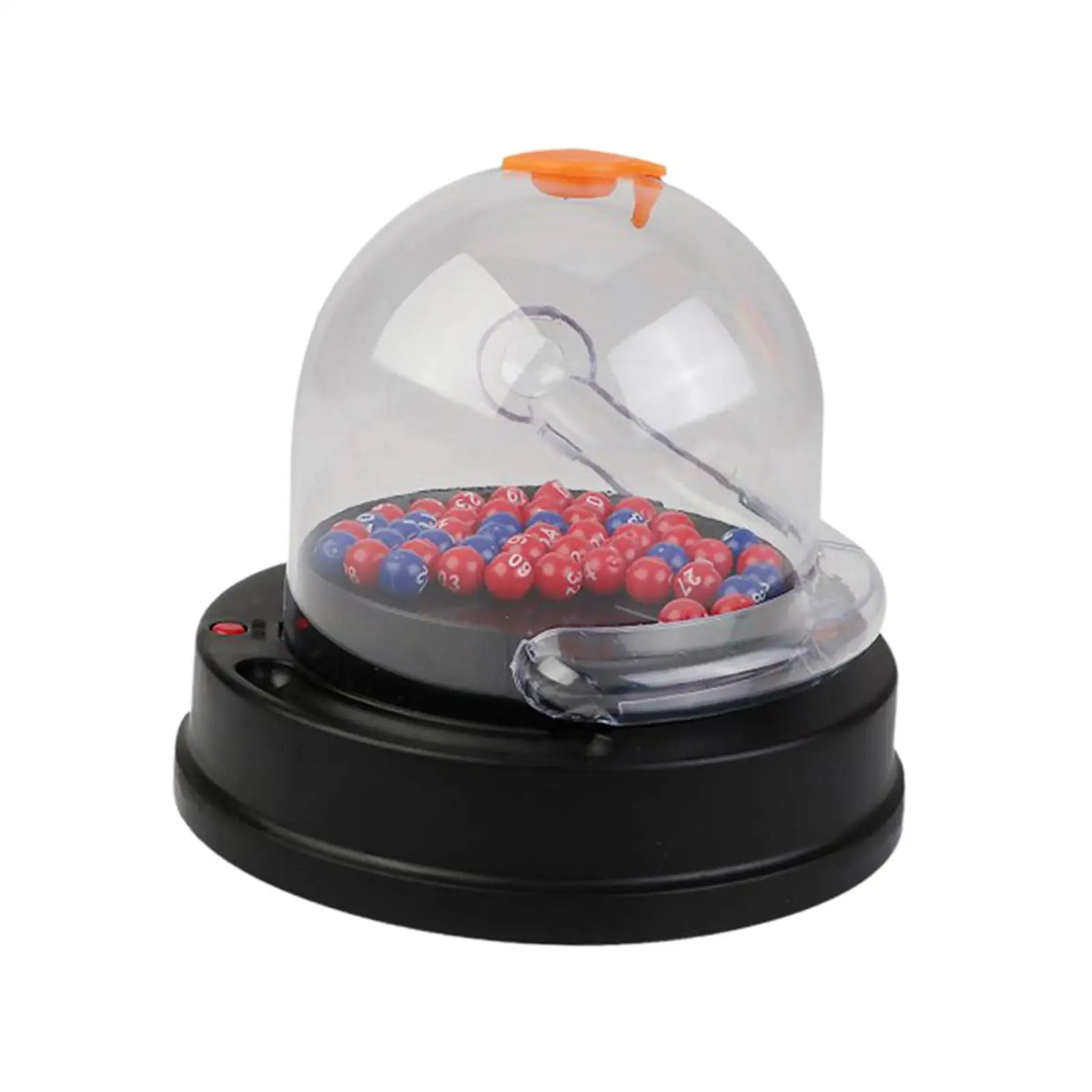 Electric Lottery Toy with Balls Portable Bingo Machine Cage Game Number Picking Machine for Dancehall Karaoke Sweepstakes