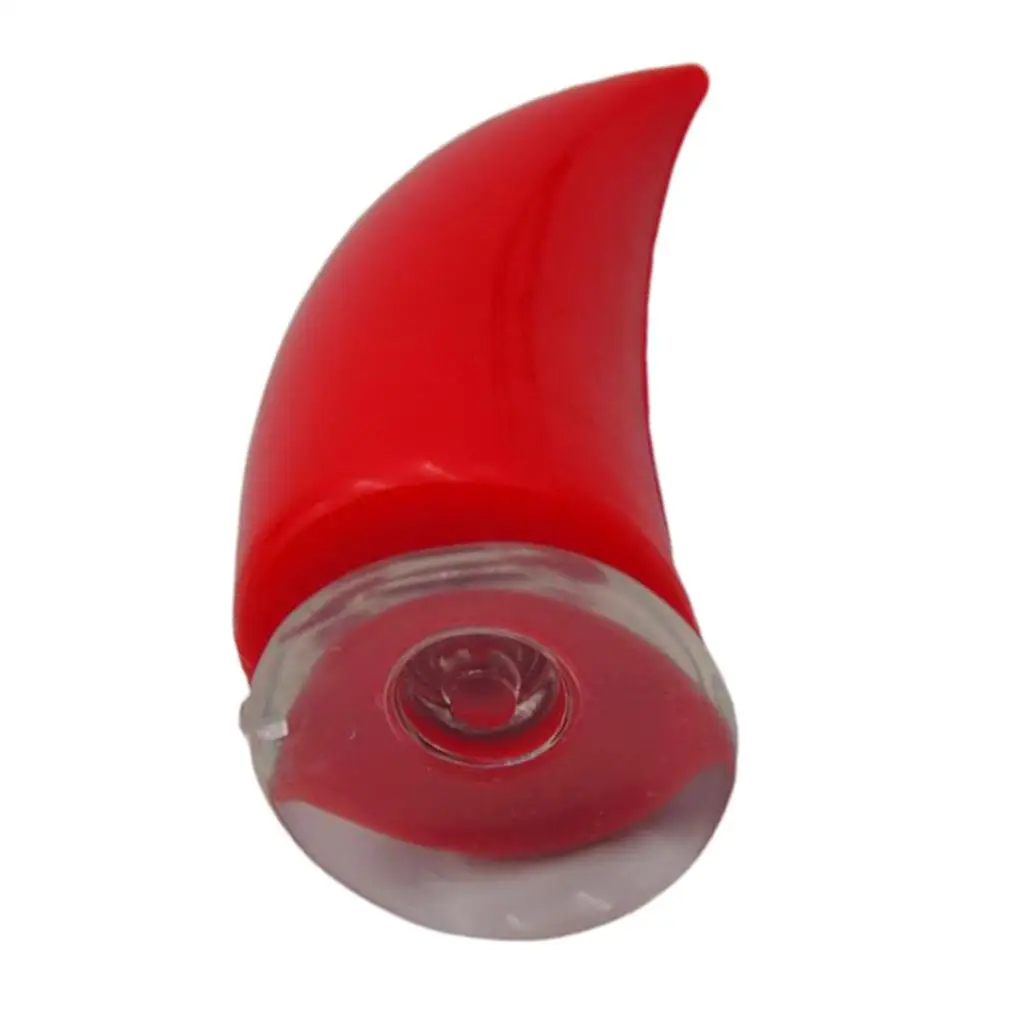 Devil`s Horn Decoration Horn with Suction Cup Mounted for Helmet Red Color