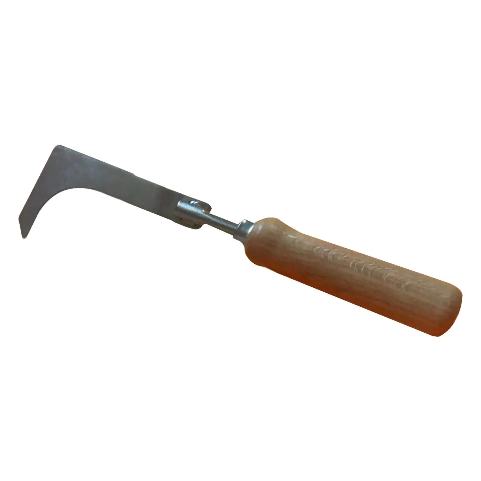 Crack Weeder Stainless L Shaped Blade Wooden Handle Side Walk Weeding Tool for Farm Gardening Lawn Yard Terrace Paving
