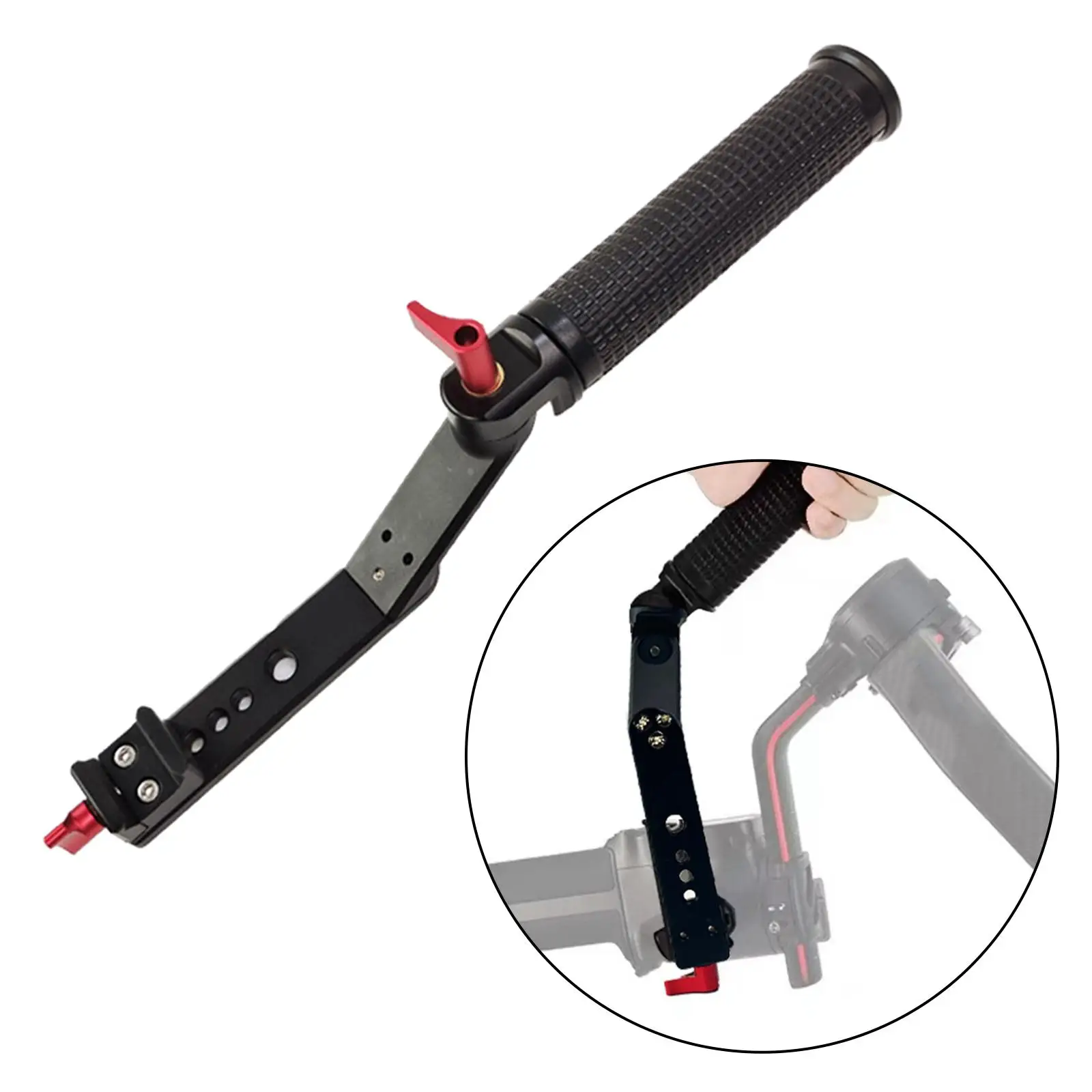 Adjustable Handle grips Adjustment Aluminum Alloy Foldable Handheld Holding Grip Handgrip for RS3 RS2 Rsc2 Gimbal Stabilizer