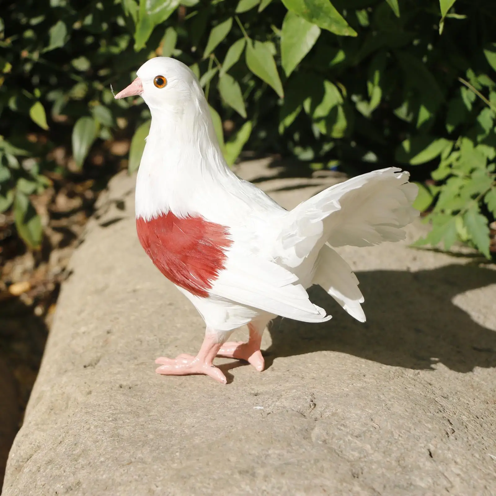 Artificial Feathered Garden Pigeon Statue Pigeon Figurines Sculpture Crafts for Shelf Patio Cabinet Backyard Decor