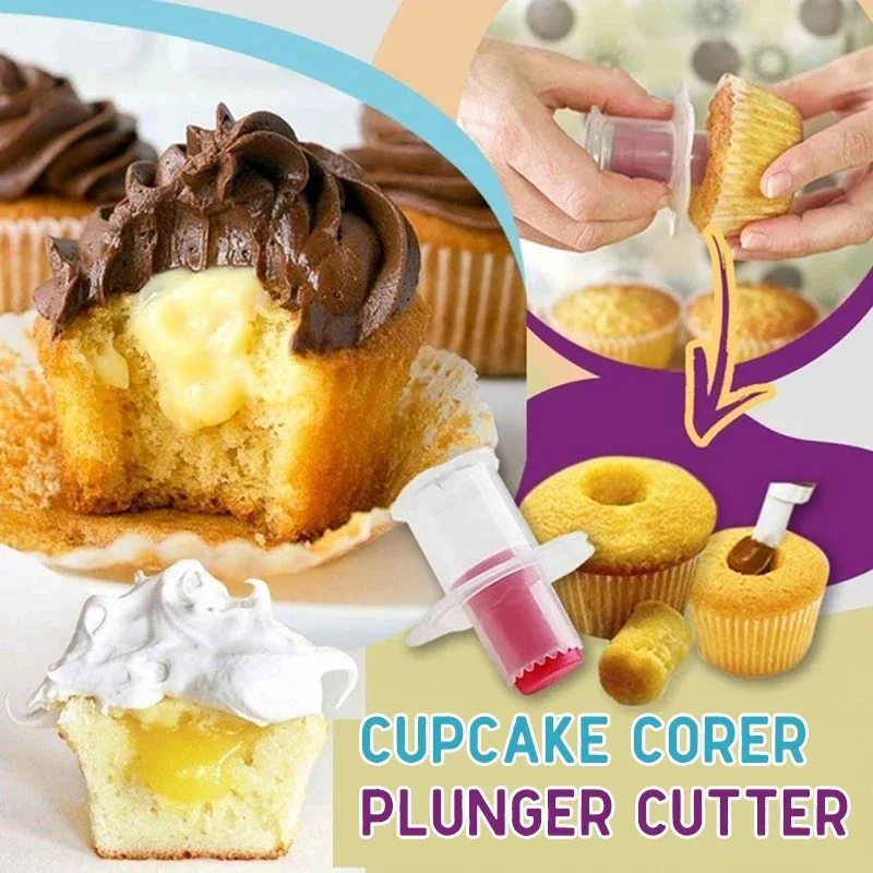 Description Picture 4 of itemCake Digger Plastic Cupcake Corer Plunger Cutter Muffin Cake Hole Digger DIY Cup Cake Cored Device Muffin Decoration Baking Tool