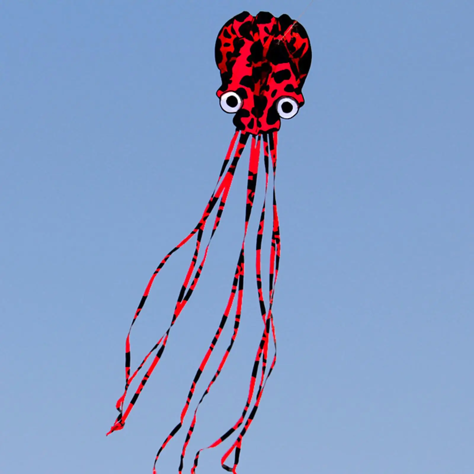 Huge Size Octopus Kite Long Tail with 98ft Line for Sports Beach Easy to Fly