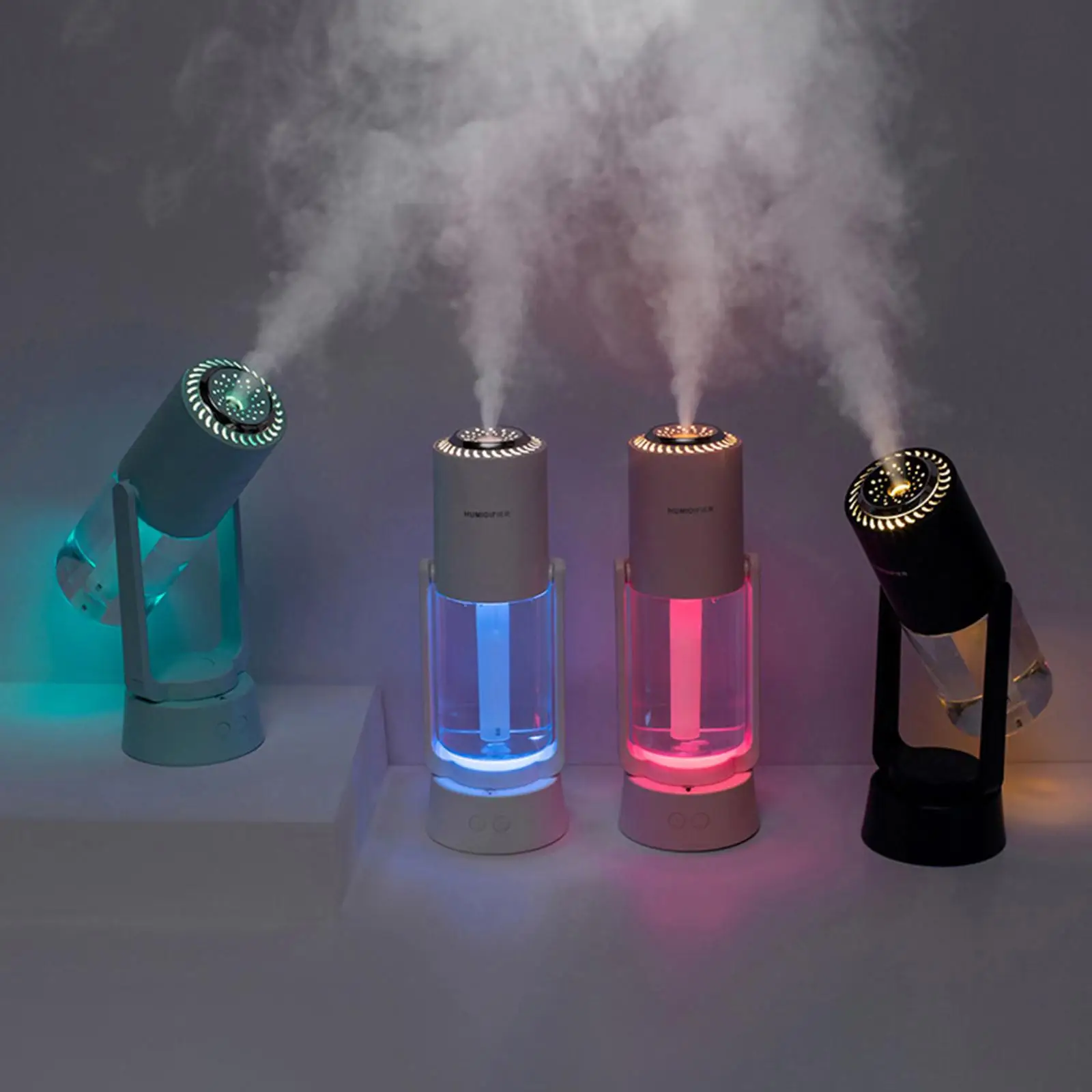 230ml Air Humidifier Fragrances Quiet LED Lights USB Charging 120 180 Rotary Essential Oil Diffusers for Bedroom Yoga Desktop