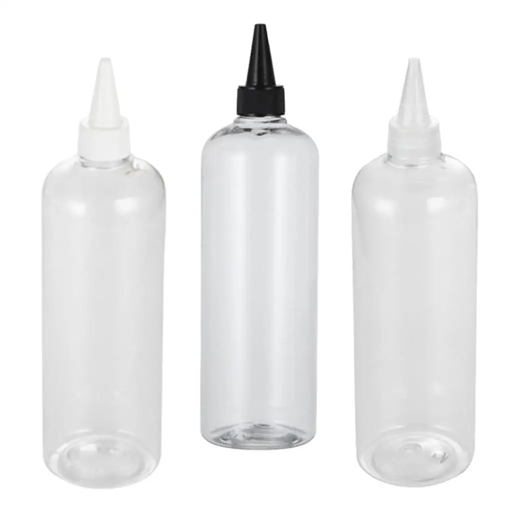 5ml  Dye Applicator Clear Conditioner Shampoo Bottle Containers