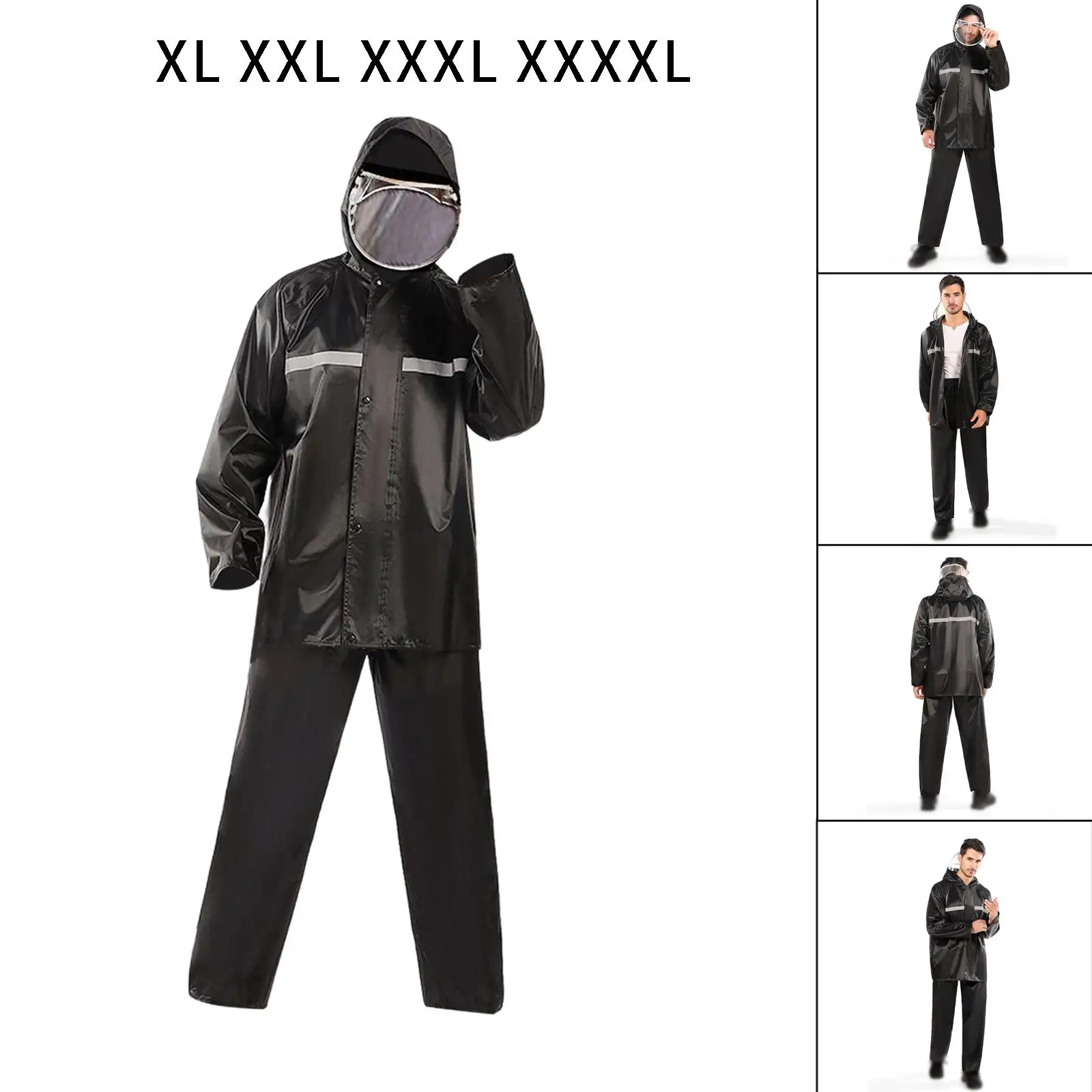 Raincoat Rain Pants Suit Thick Waterproof Motorcycle Rain Jacket Poncho Suits Rainwear Man And Woman