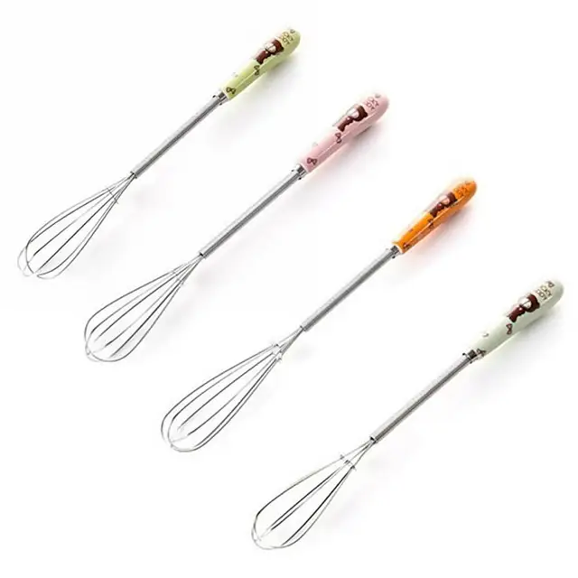 2PCS Balloon Wire Whisk Set Mini Small Stainless Steel Whip Mix Stir Beat  Kitchen Egg Beater Gadget Cooking Metal Tool - AliExpress