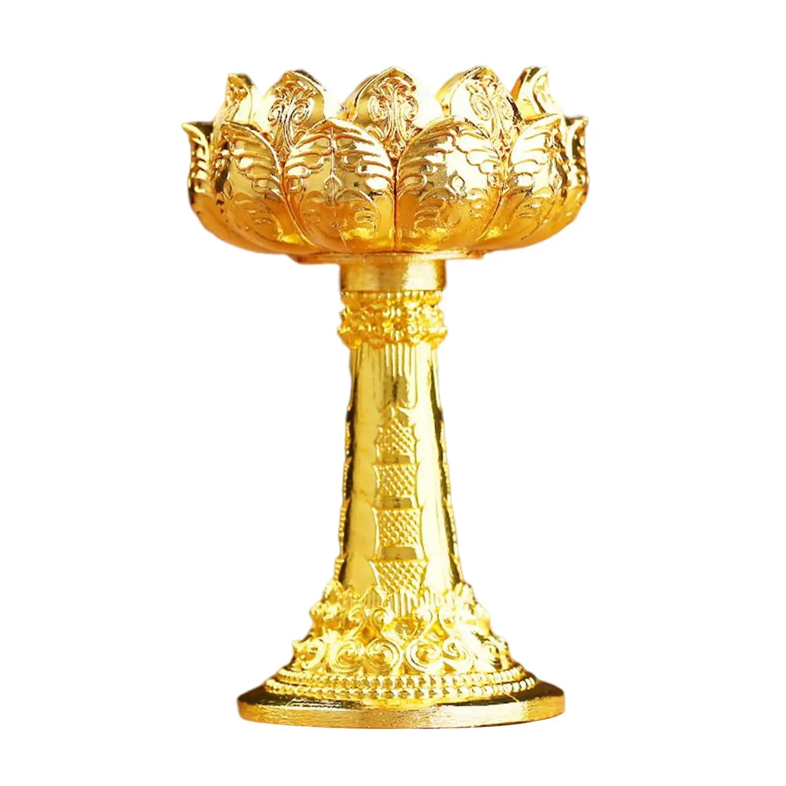 Lotus Ghee Lamp Holder Candle Holder Buddhist Tibetan for Home Decoration