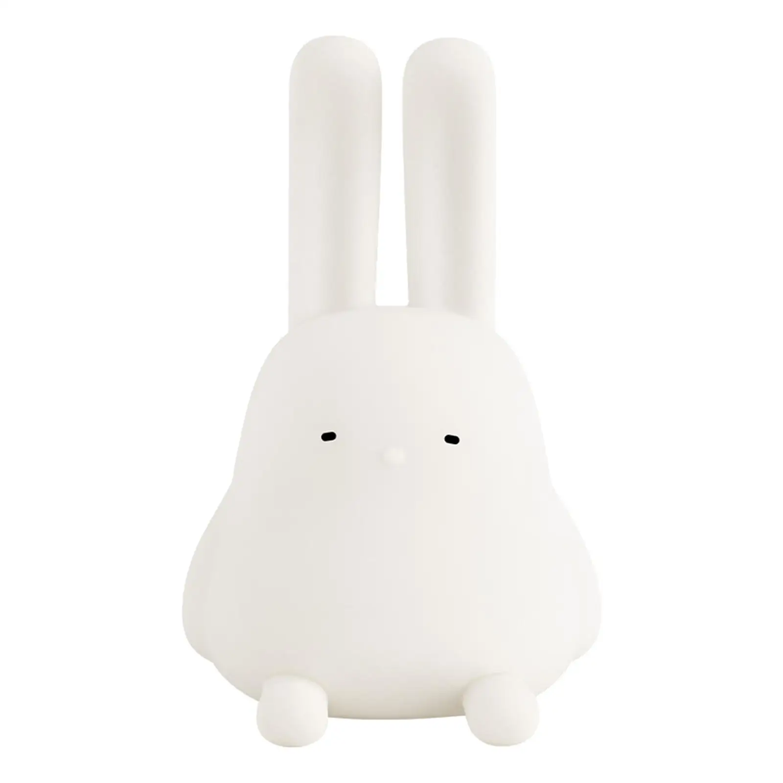 Rabbit Silicone LED Night Light Table Lamp Ear Hanging USB Rechargeable Lighting for Bedroom Sleeping Children Reading